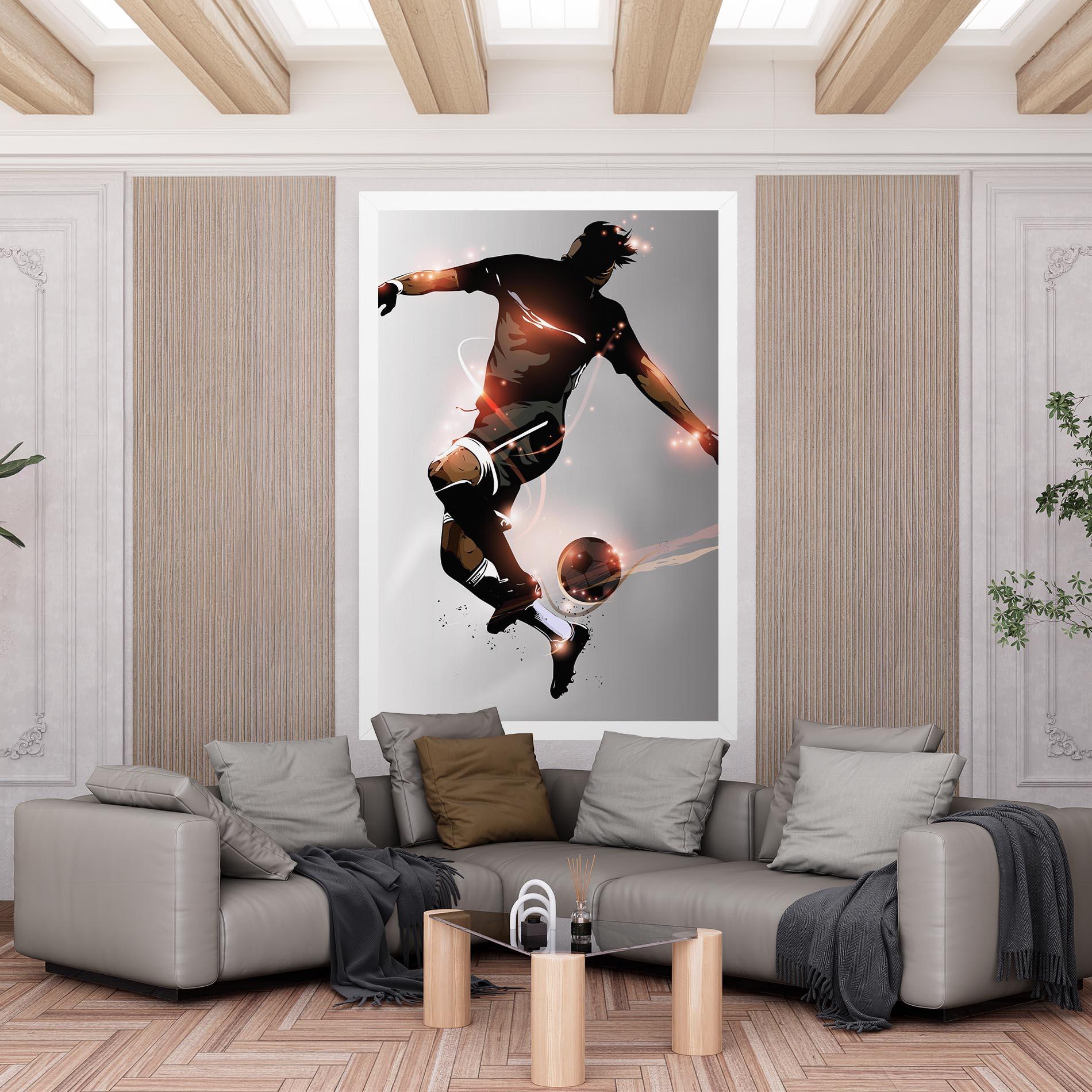 Tablou Canvas Football Jump mockup 6