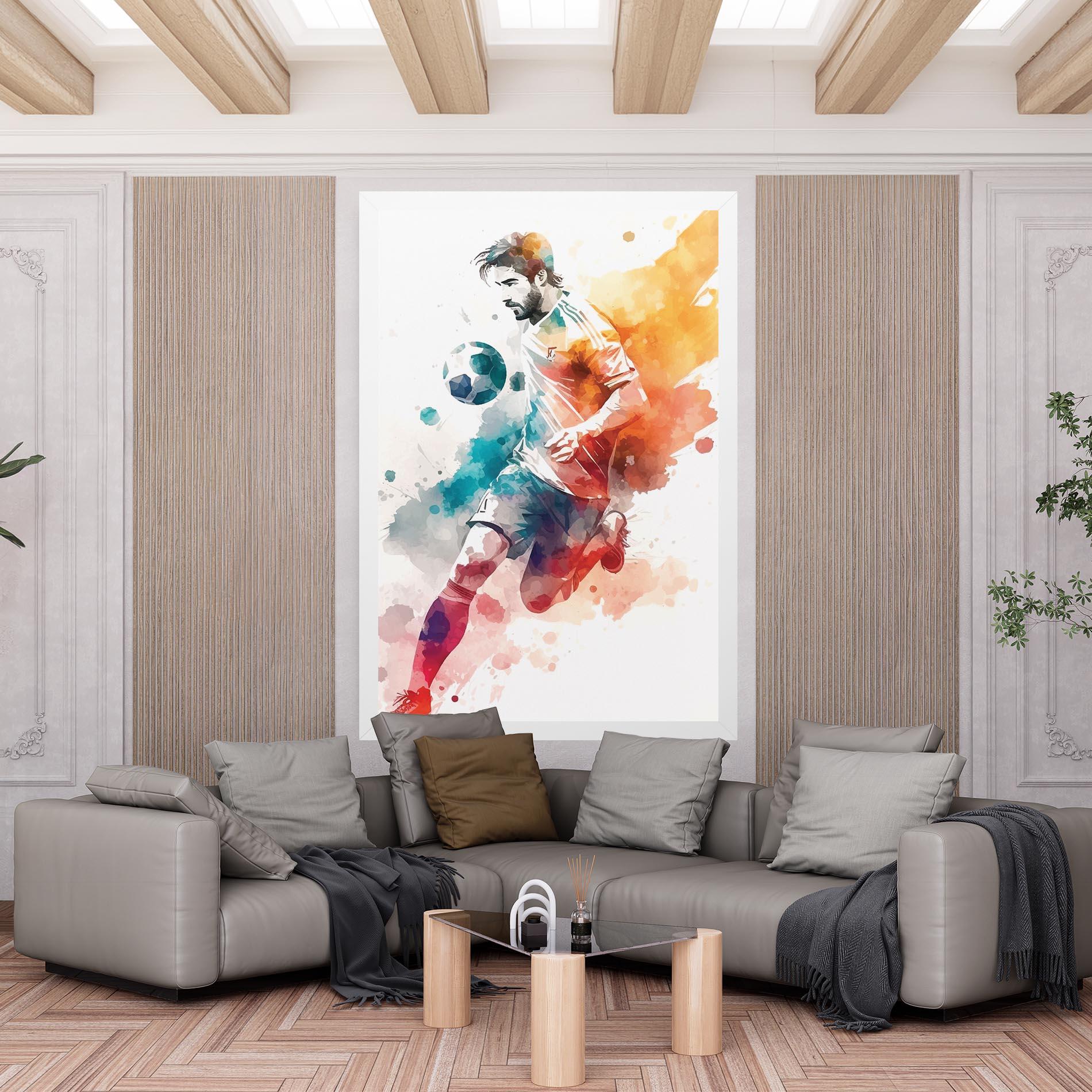 Tablou Canvas Football Watercolor mockup 6