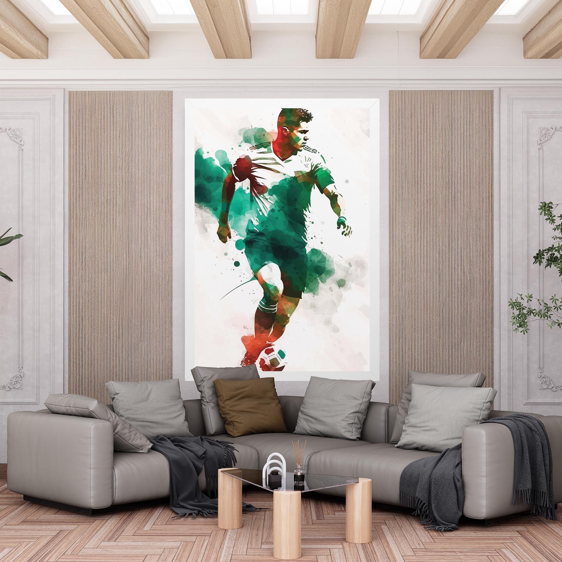 Green Football mockup 6