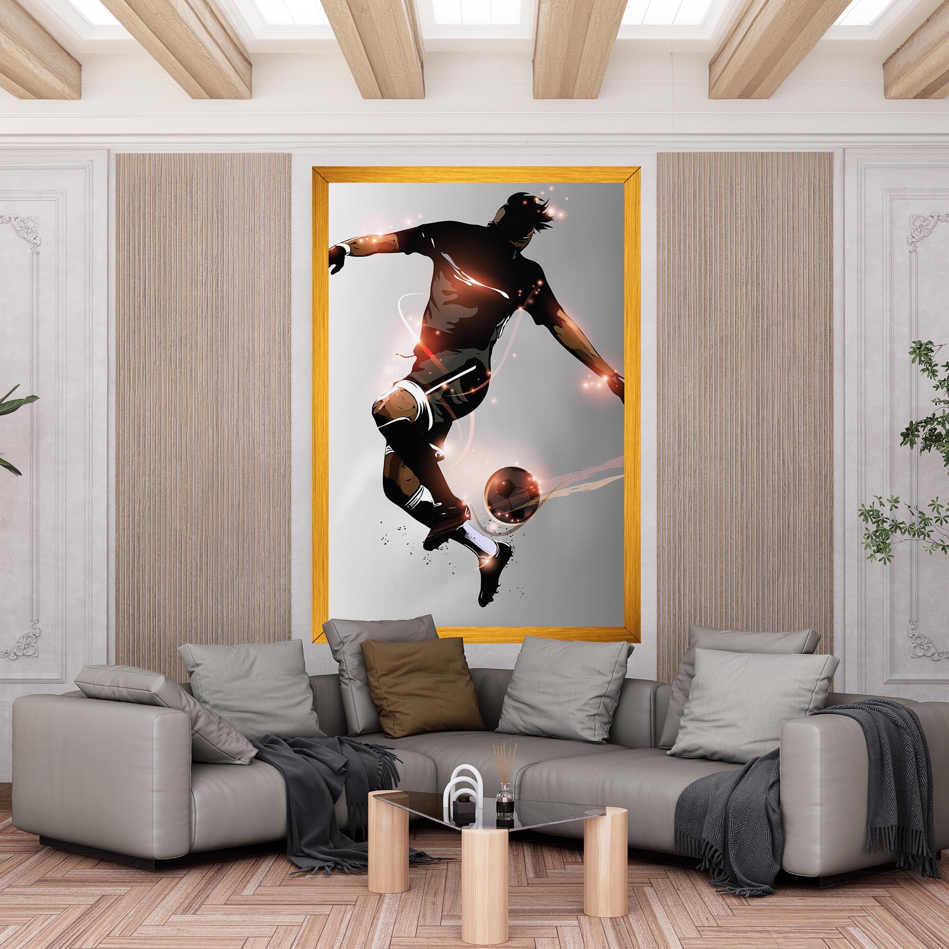 Tablou Canvas Football Jump mockup 6