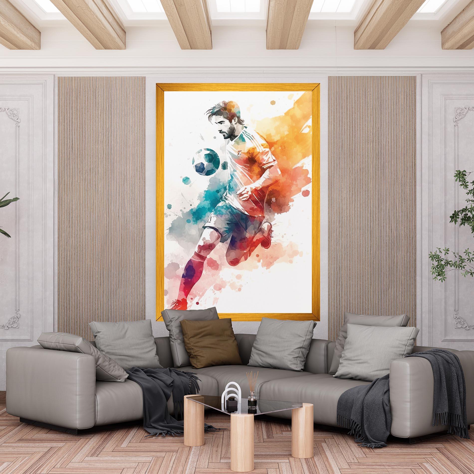 Tablou Canvas Football Watercolor mockup 6