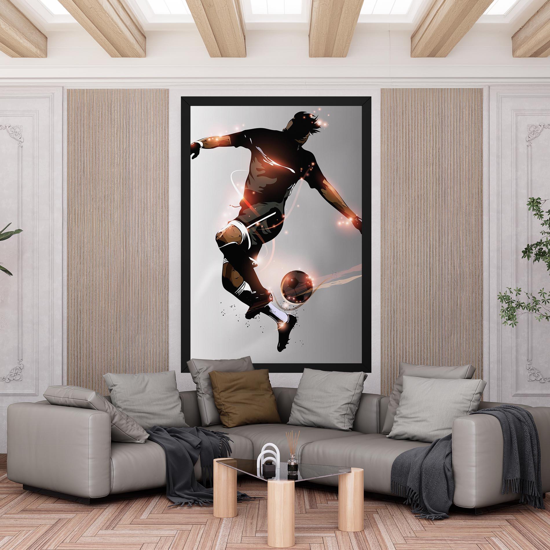 Tablou Canvas Football Jump mockup 6