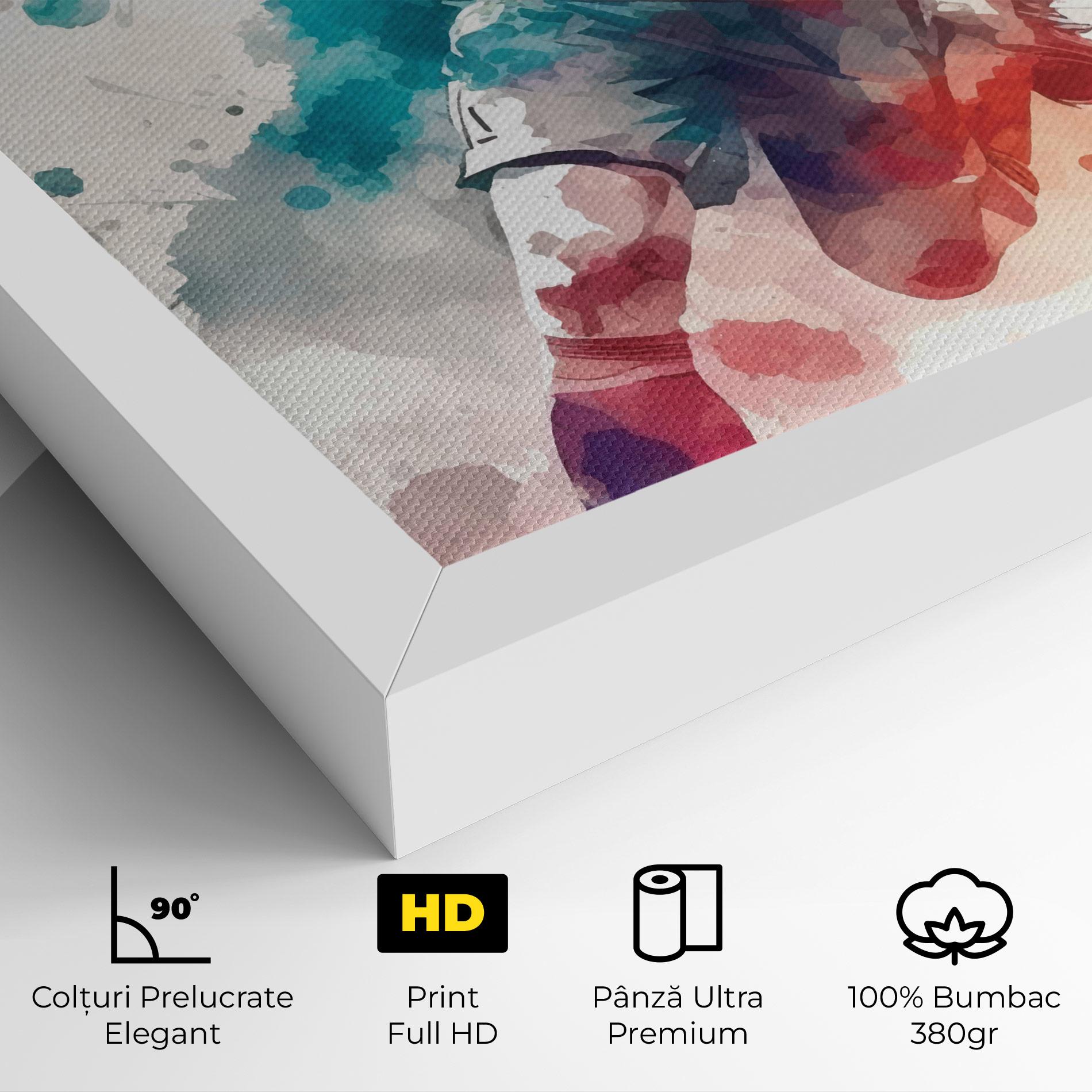 Tablou Canvas Football Watercolor mockup 4