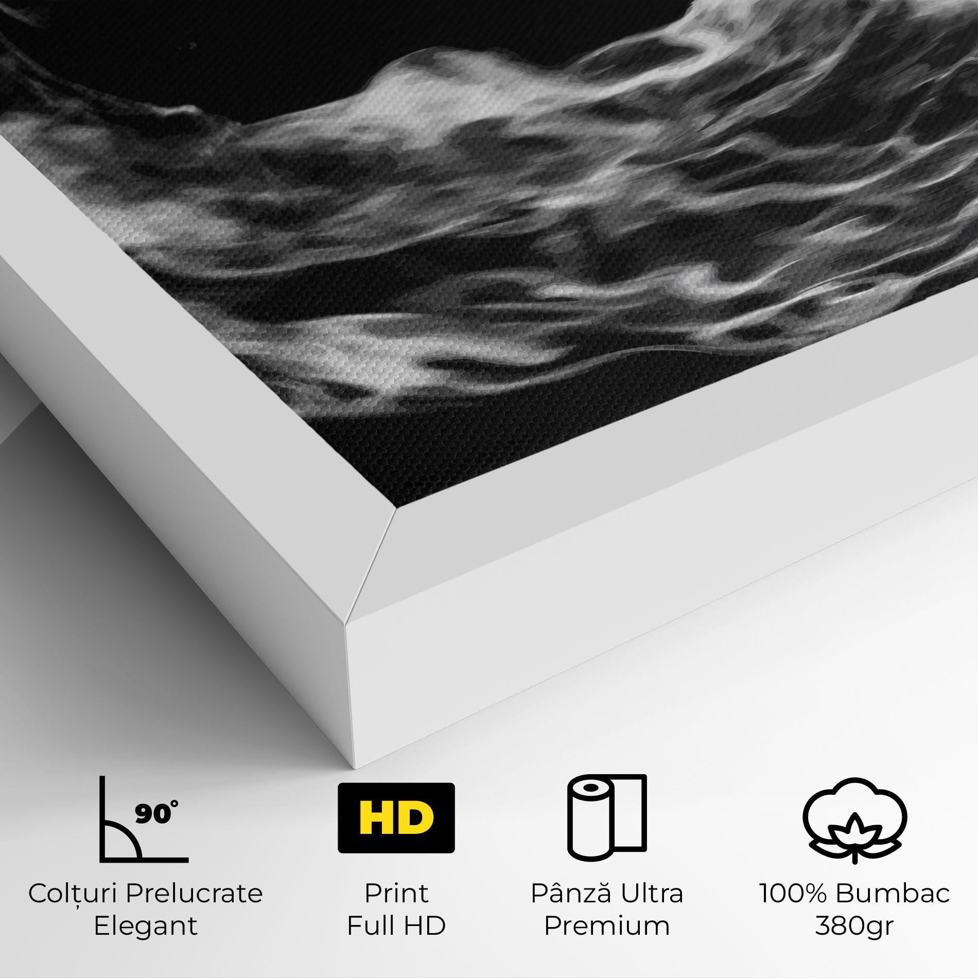 Tablou Canvas Football White Smoke mockup 4