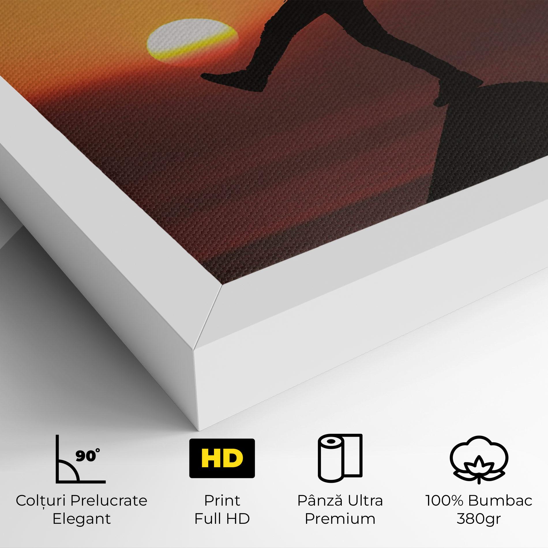Tablou Canvas Football With The Sun mockup 4
