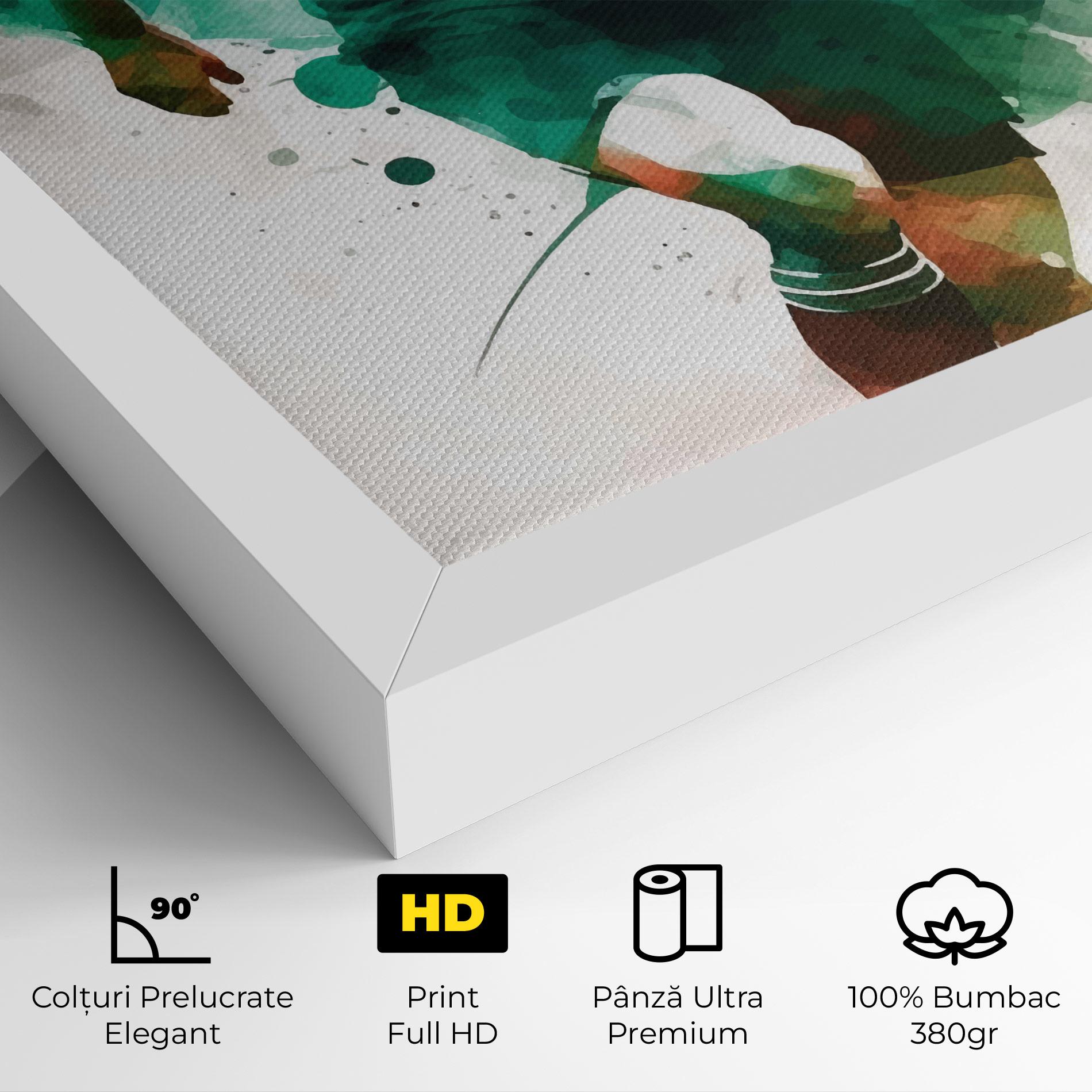 Tablou Canvas Green Football mockup 4