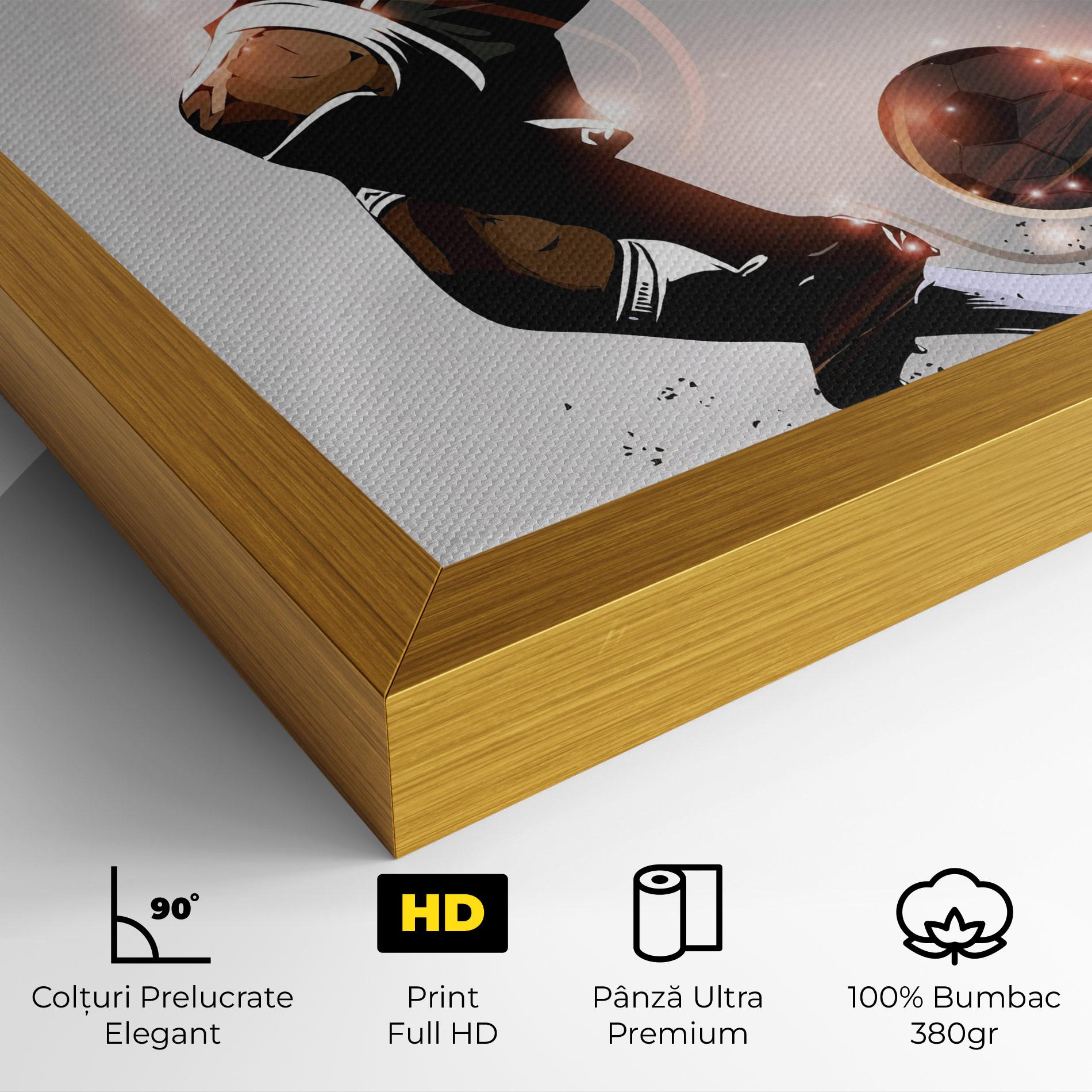 Tablou Canvas Football Jump mockup 4