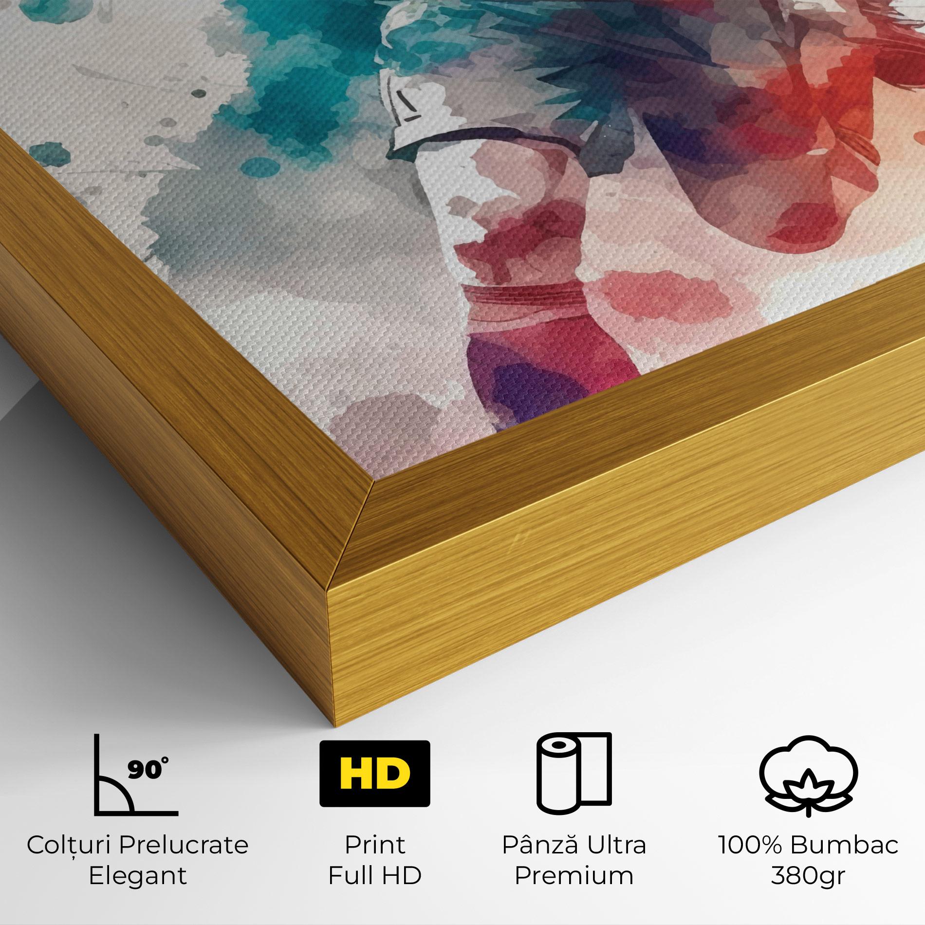 Tablou Canvas Football Watercolor mockup 4
