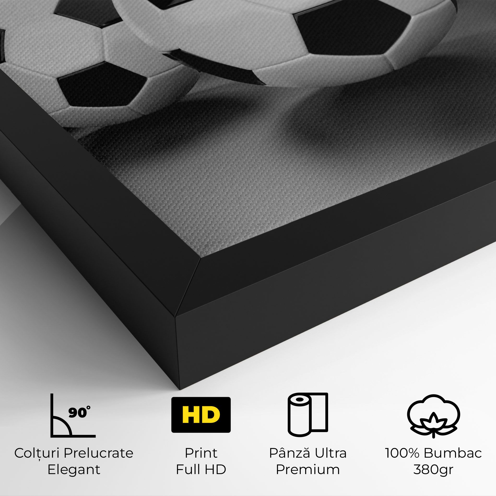 Black White Football mockup 4