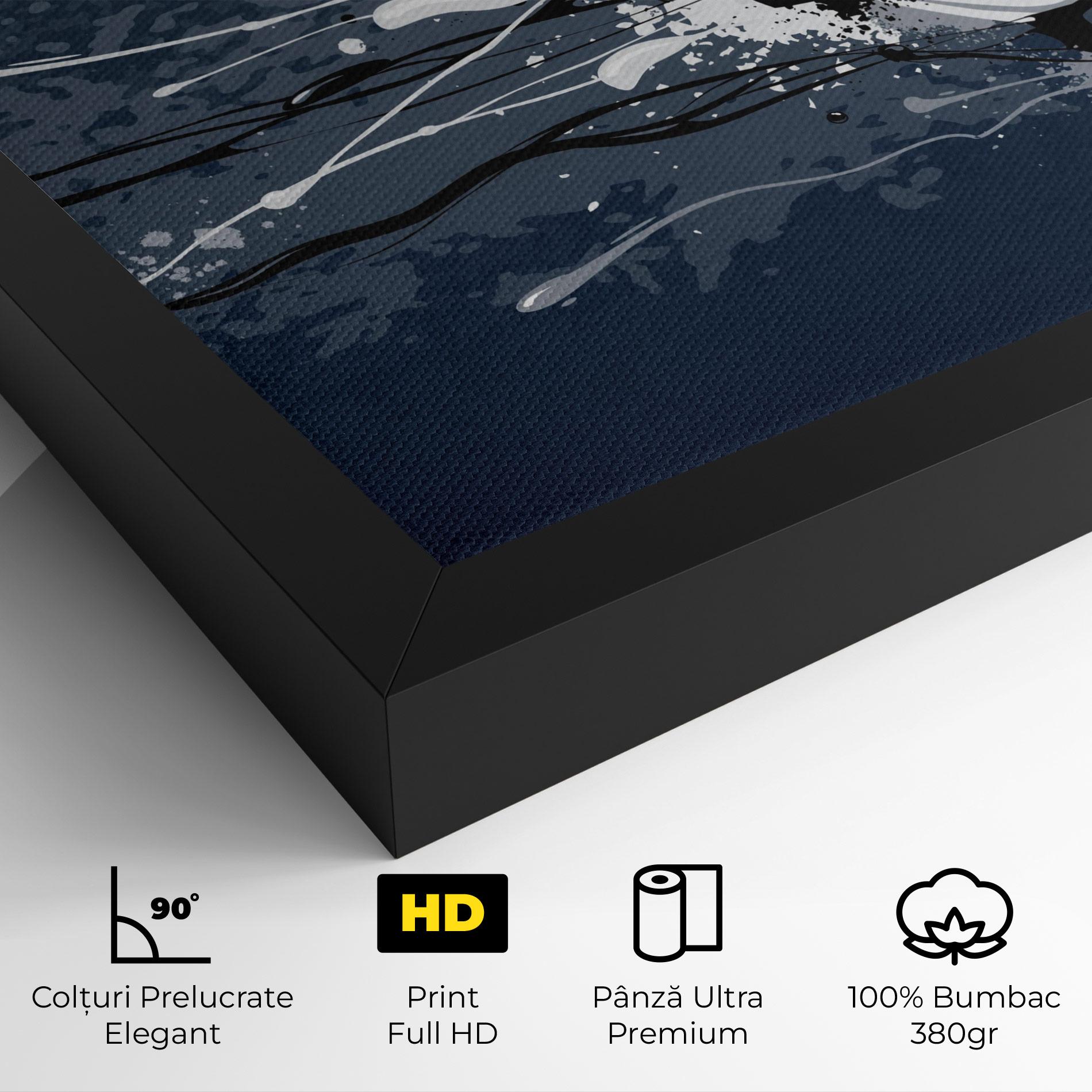 Tablou Canvas Blue Football mockup 4