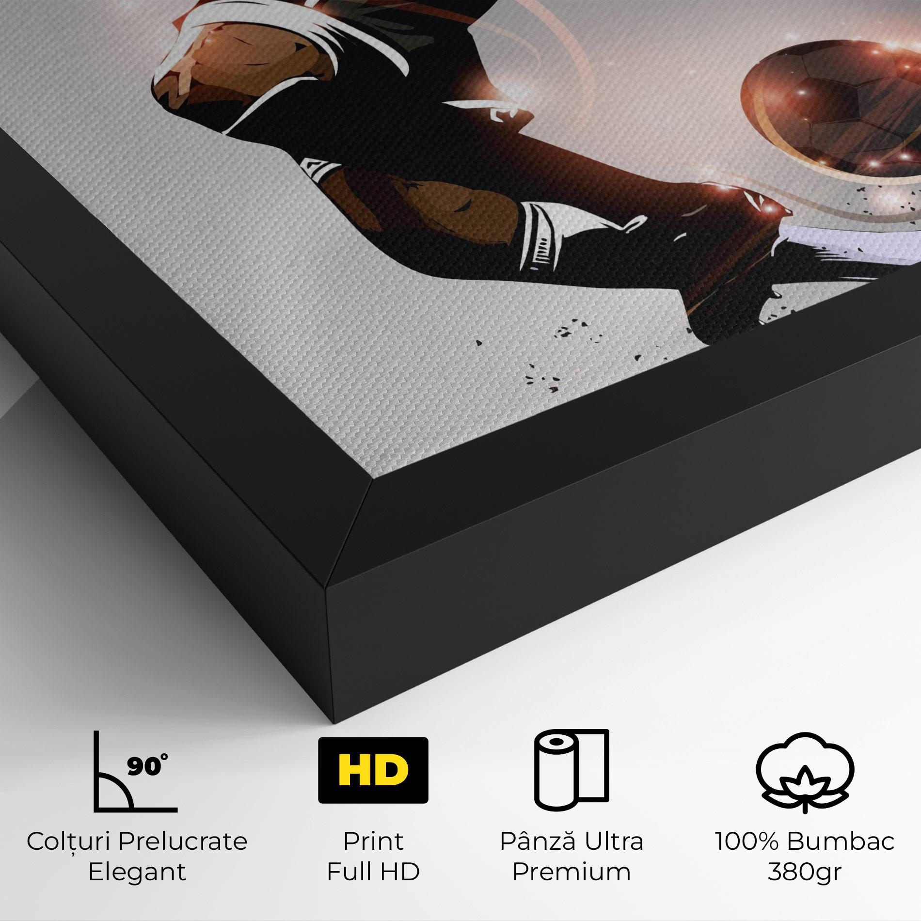 Tablou Canvas Football Jump mockup 4