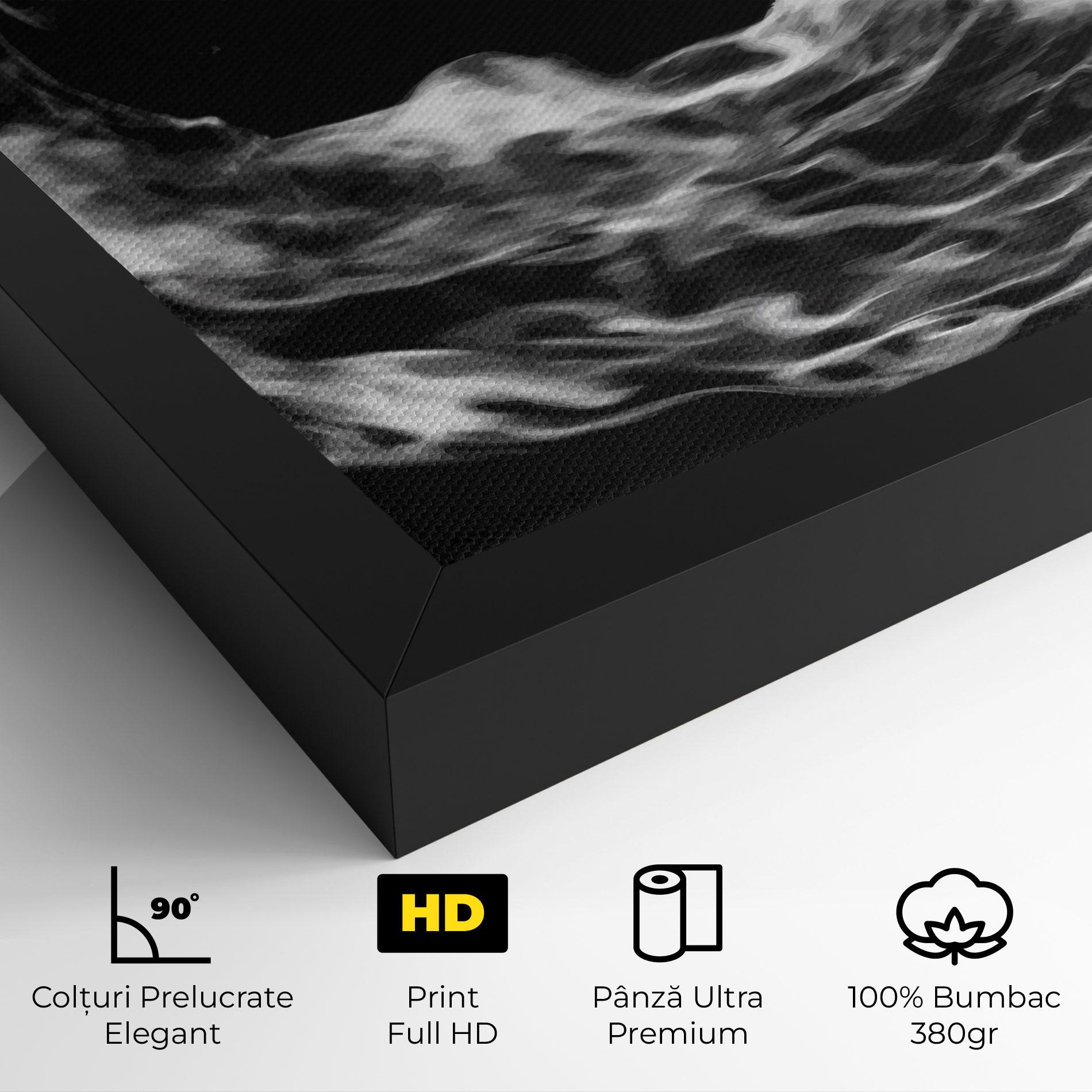 Tablou Canvas Football White Smoke mockup 4
