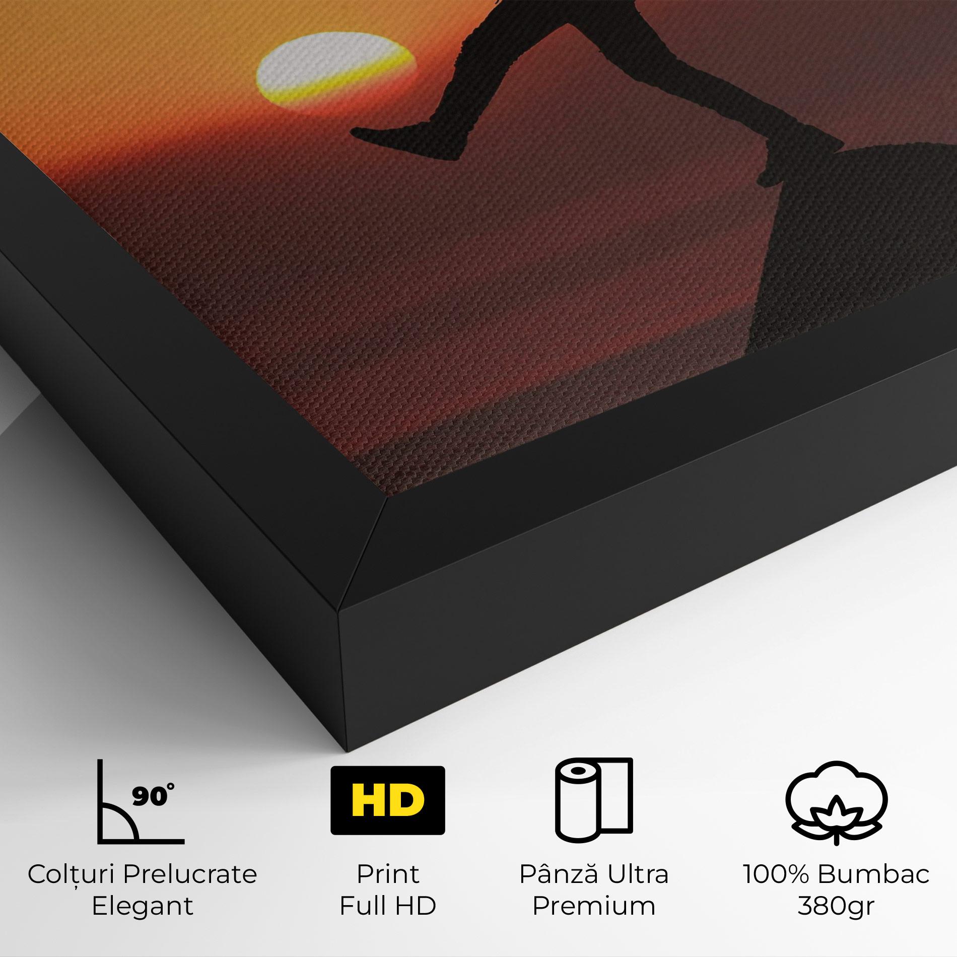 Tablou Canvas Football With The Sun mockup 4