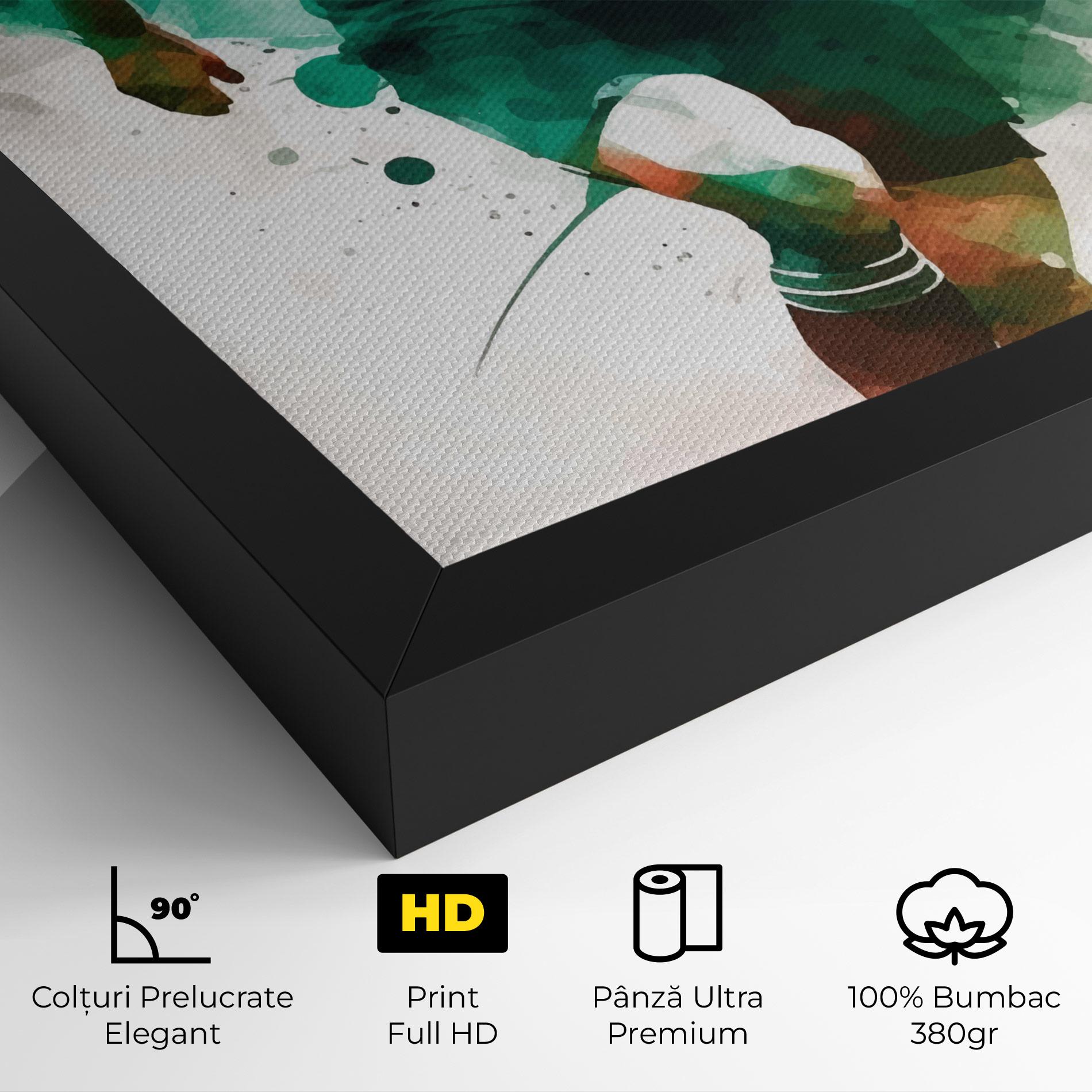 Tablou Canvas Green Football mockup 4