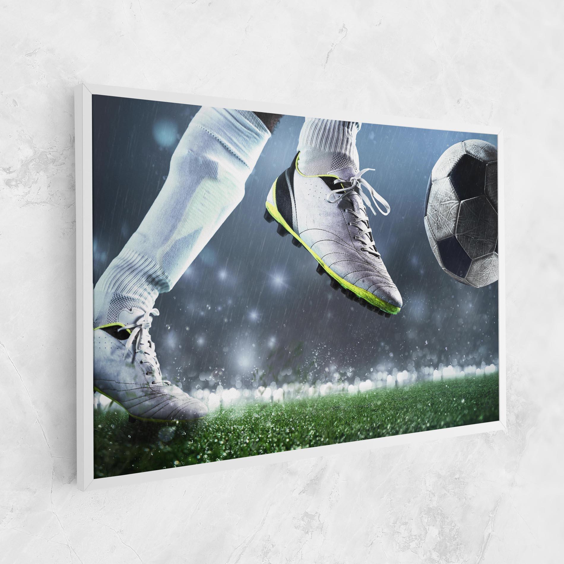 Tablou Canvas Close Up Football Scene mockup 1