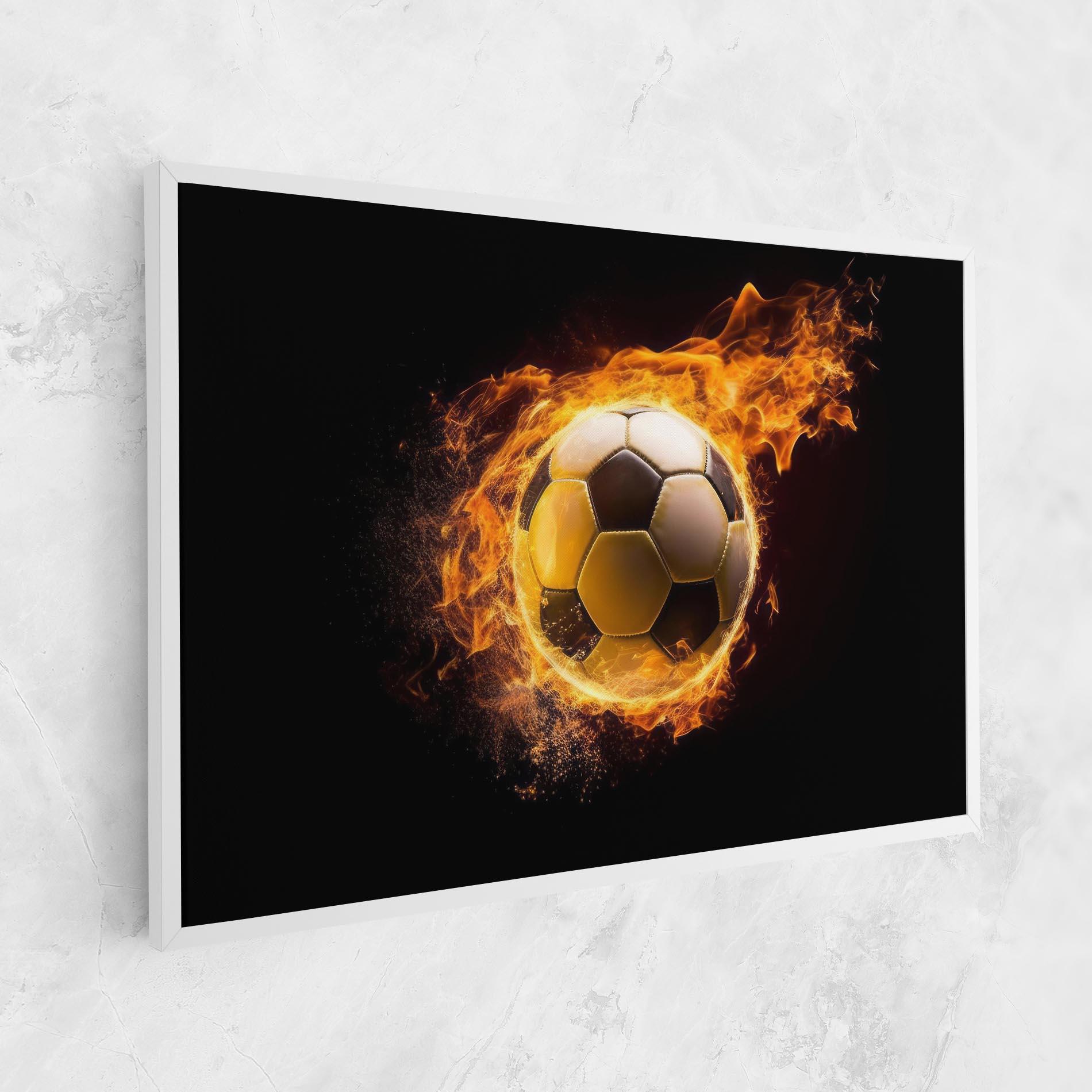 Tablou Canvas Fire Football mockup 1
