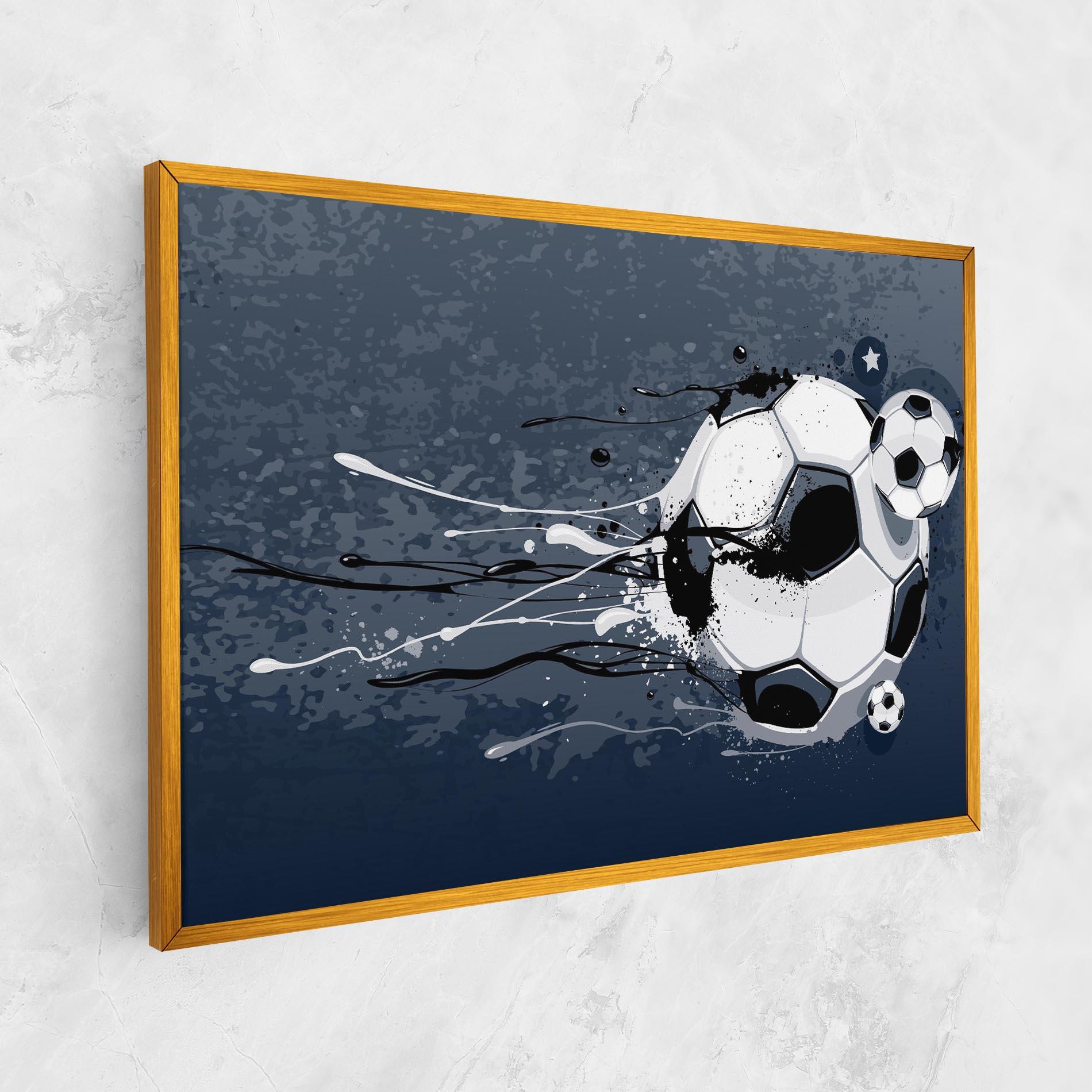 Tablou Canvas Blue Football mockup 1