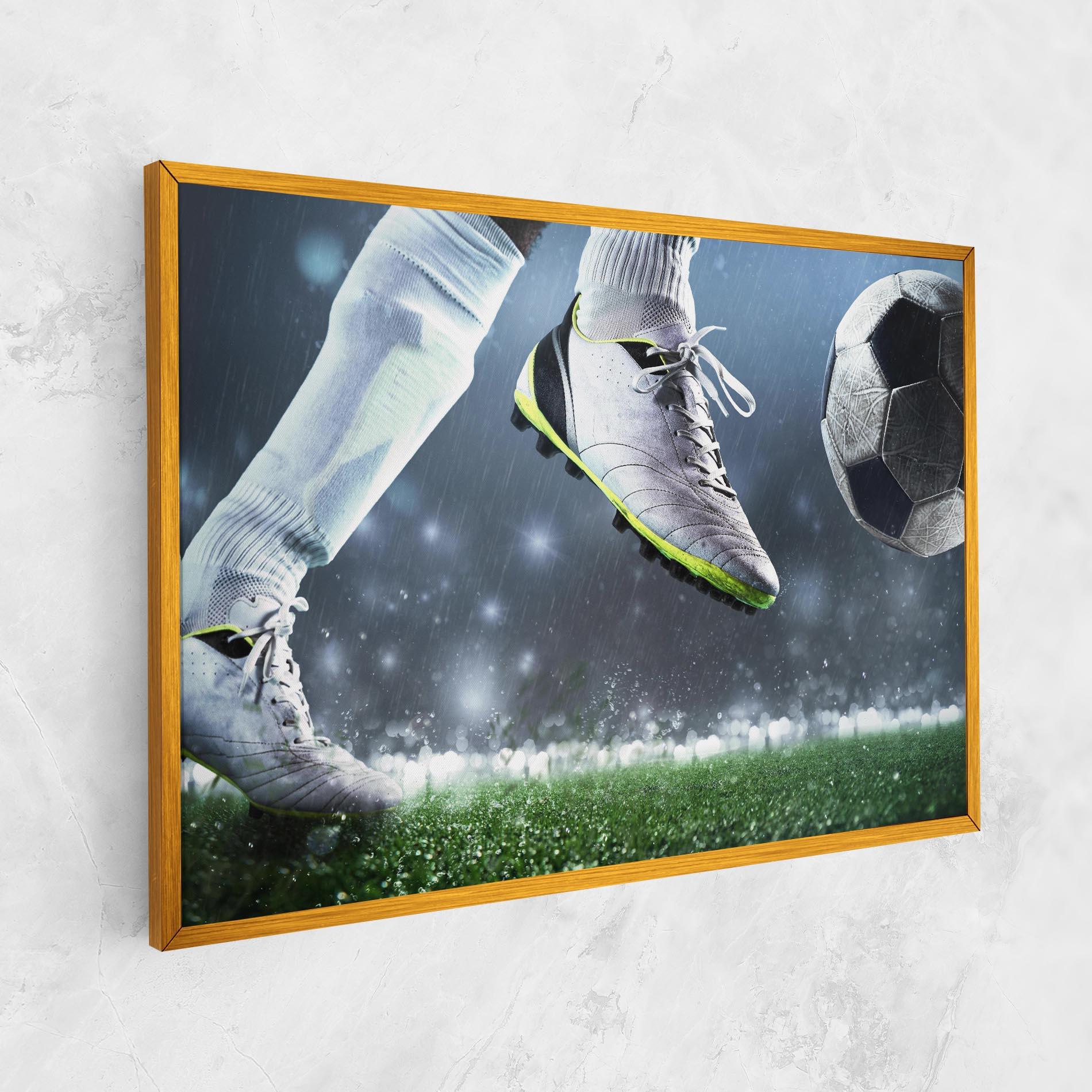 Tablou Canvas Close Up Football Scene mockup 1