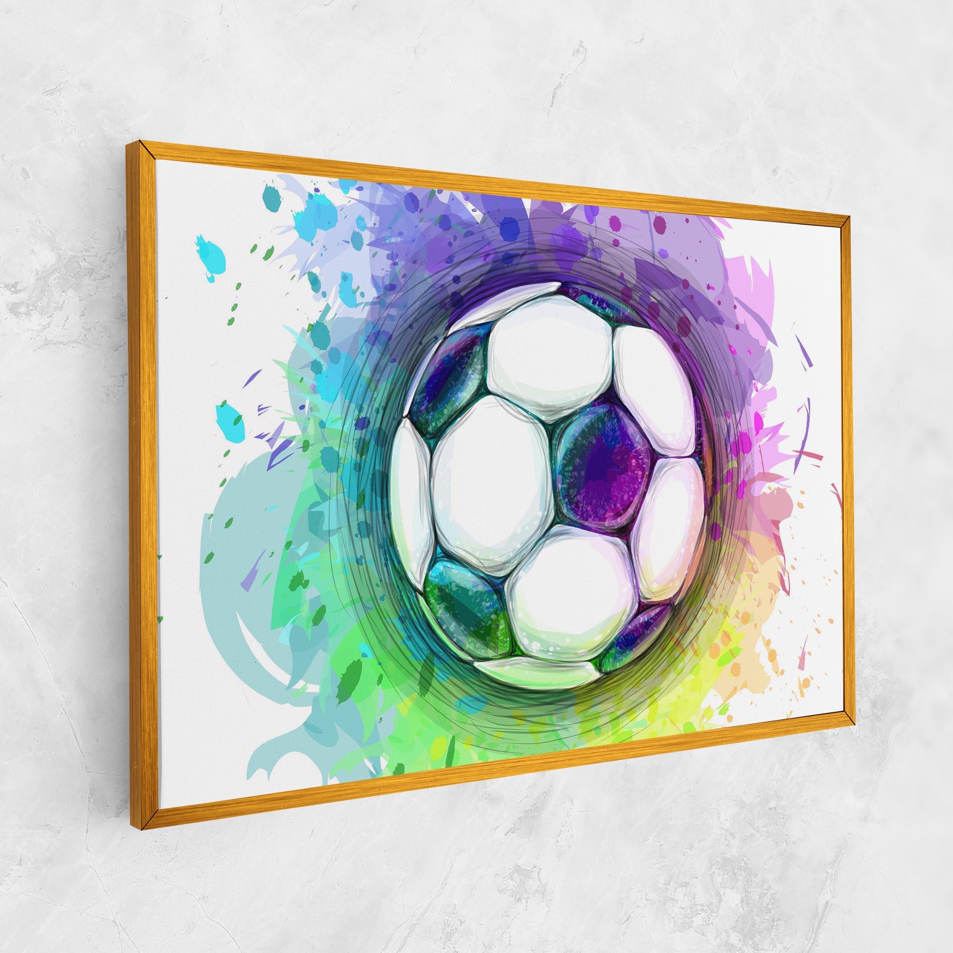Tablou Canvas Colorful Football mockup 1