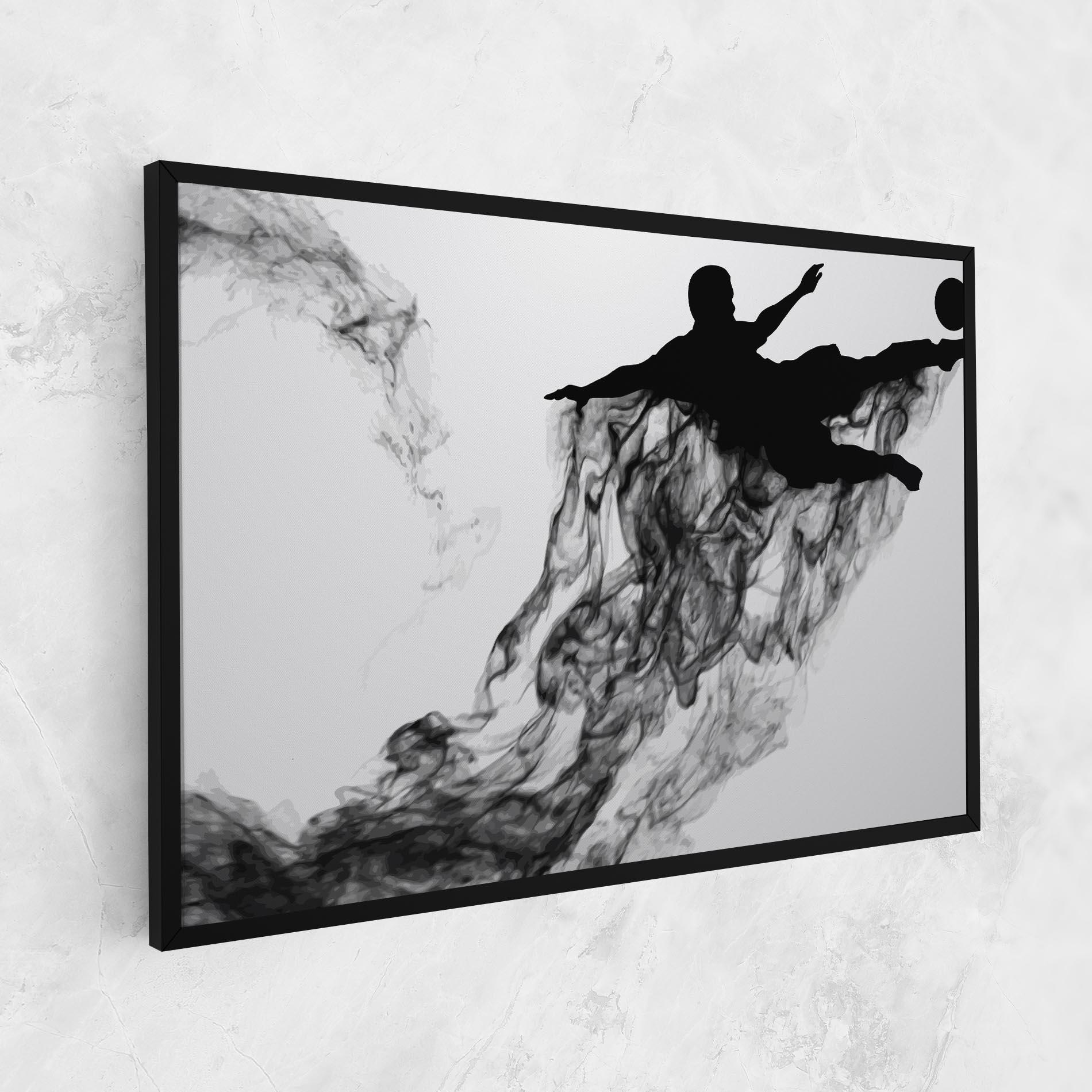 Tablou Canvas Black Smoke Football mockup 1