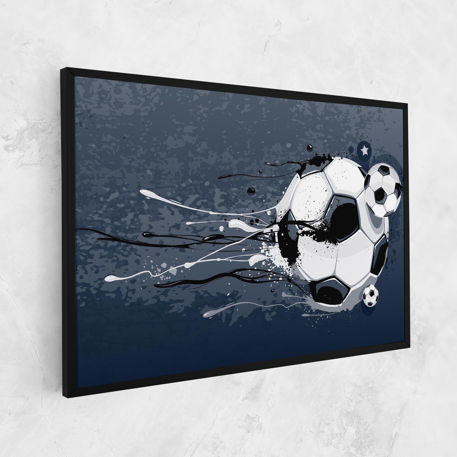 Tablou Canvas Blue Football mockup 1