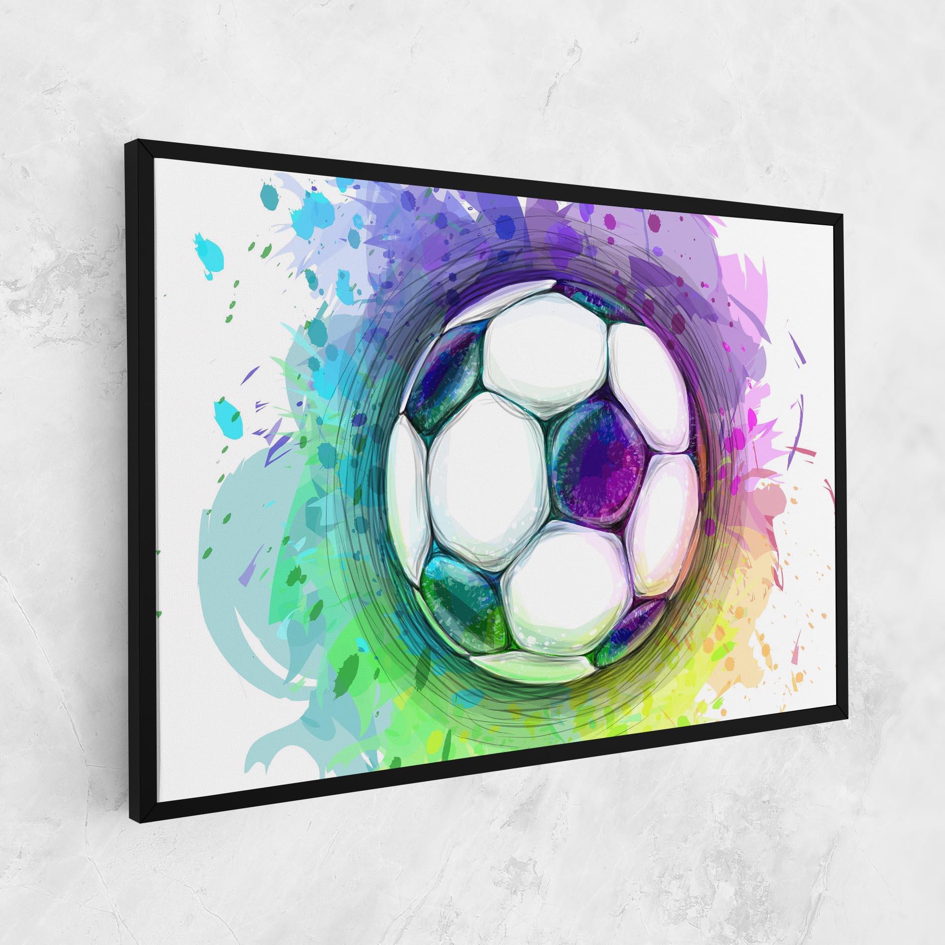 Tablou Canvas Colorful Football mockup 1