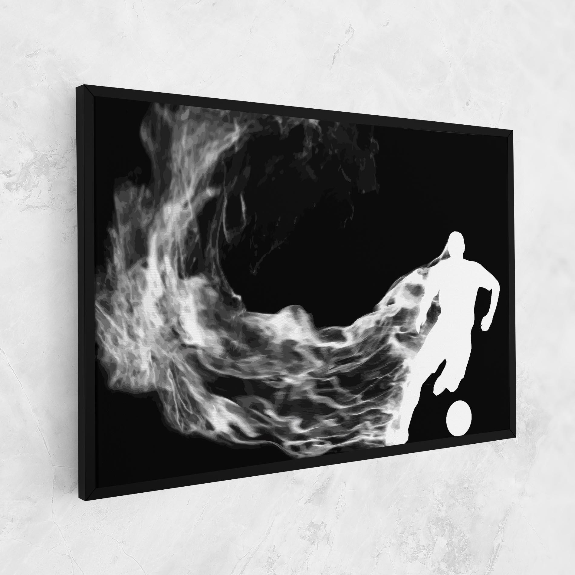 Tablou Canvas Football White Smoke mockup 1