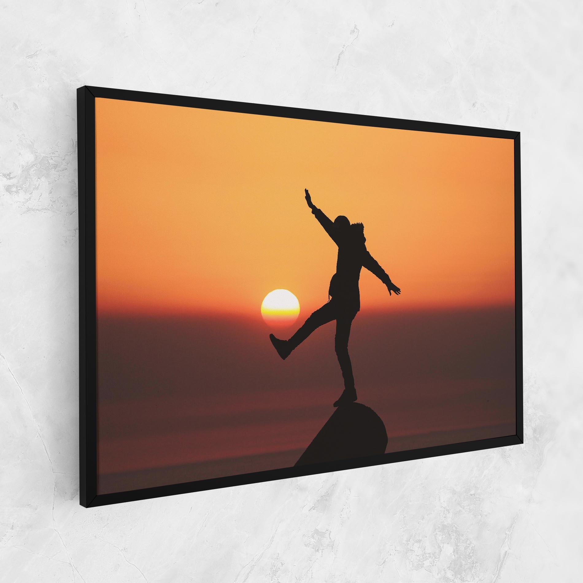 Tablou Canvas Football With The Sun mockup 1