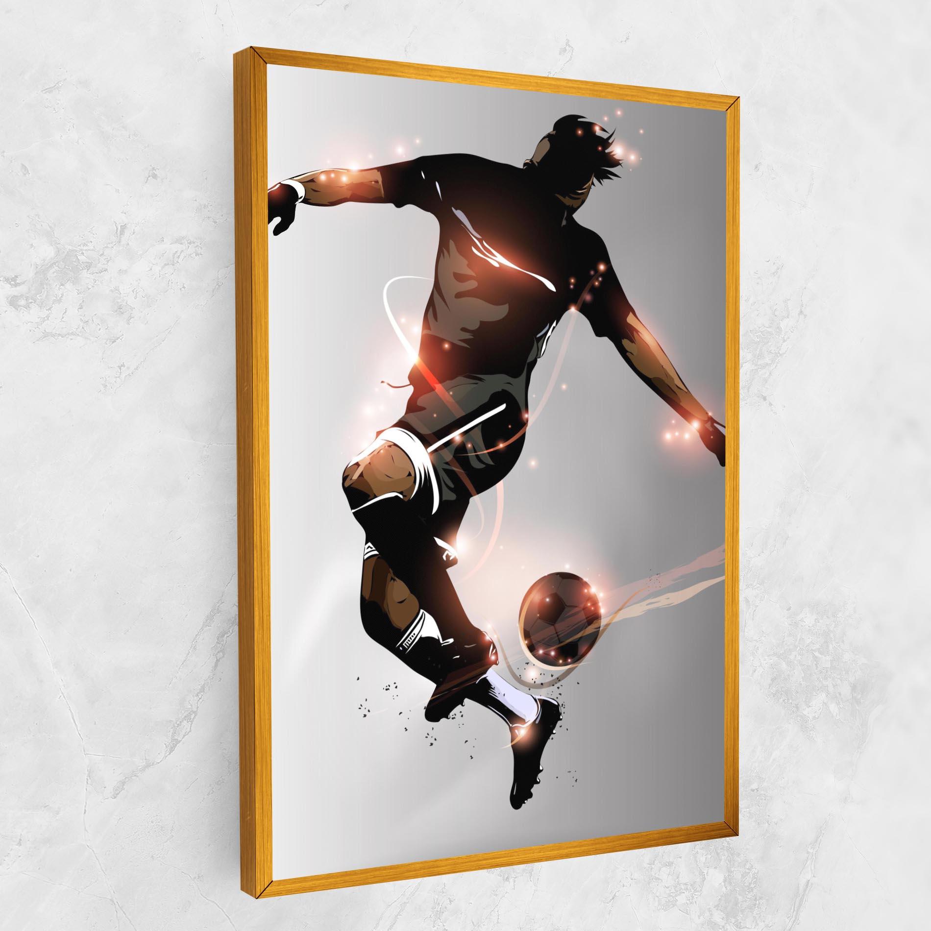 Tablou Canvas Football Jump mockup 1