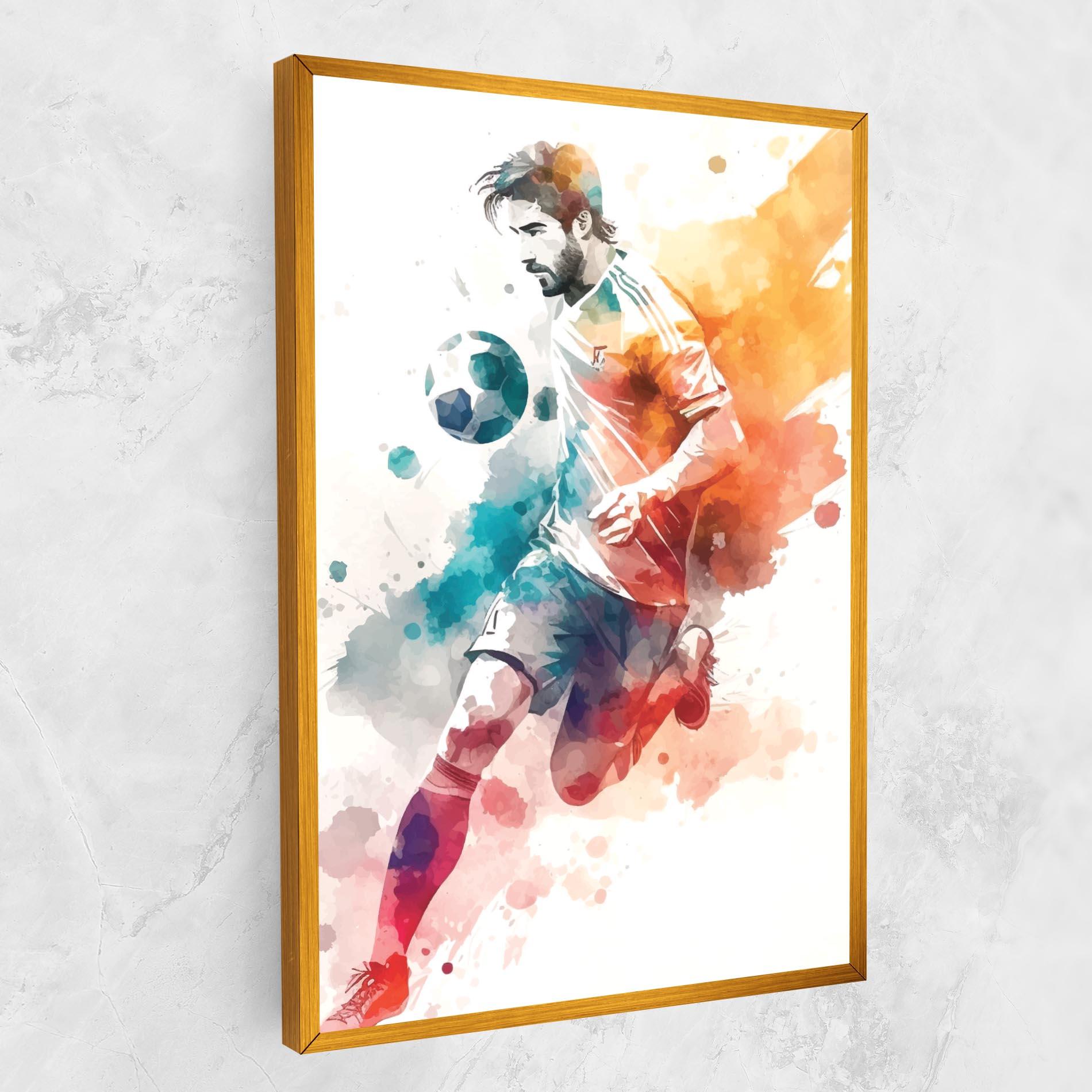 Tablou Canvas Football Watercolor mockup 1