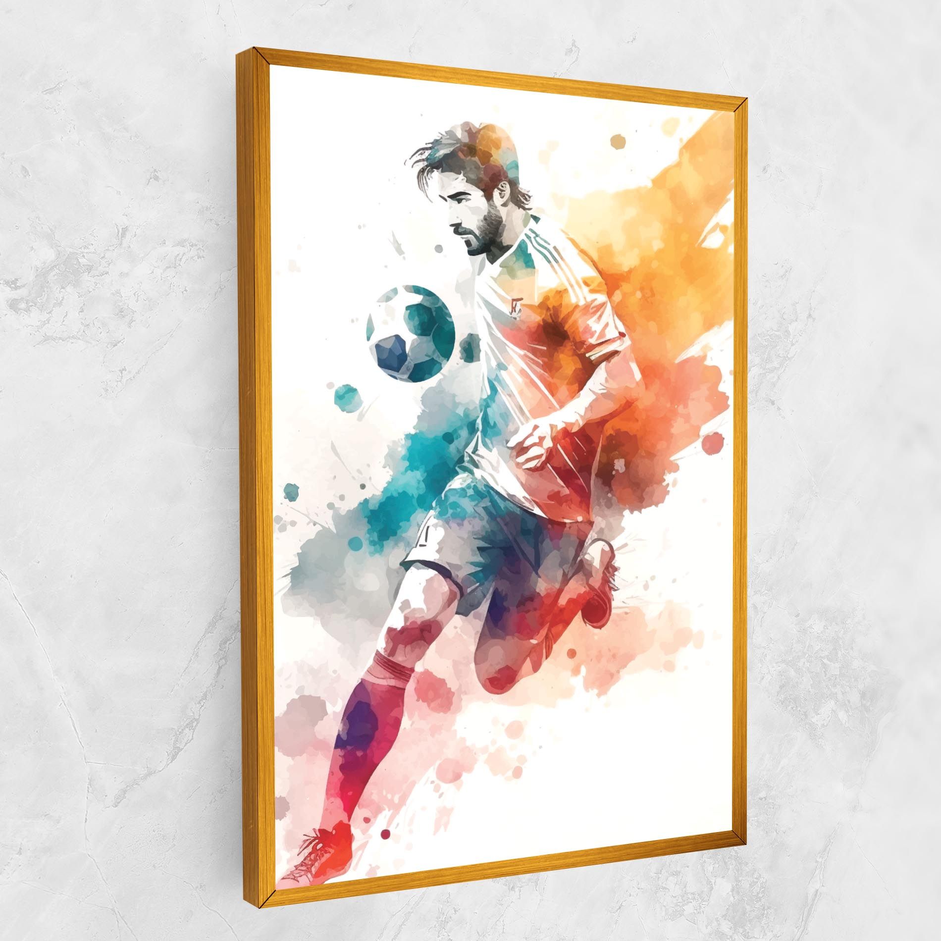 Football Watercolor mockup 1