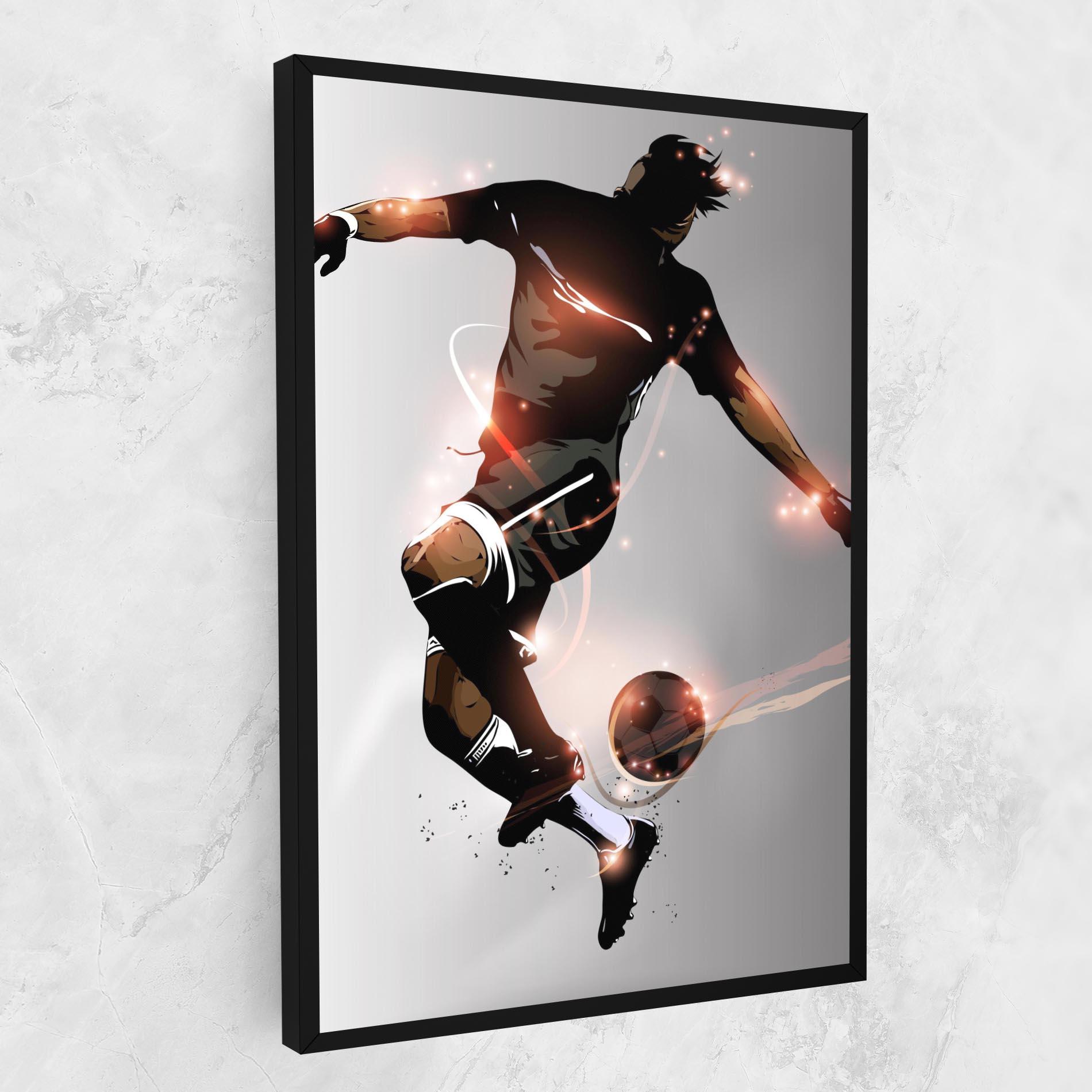 Tablou Canvas Football Jump mockup 1