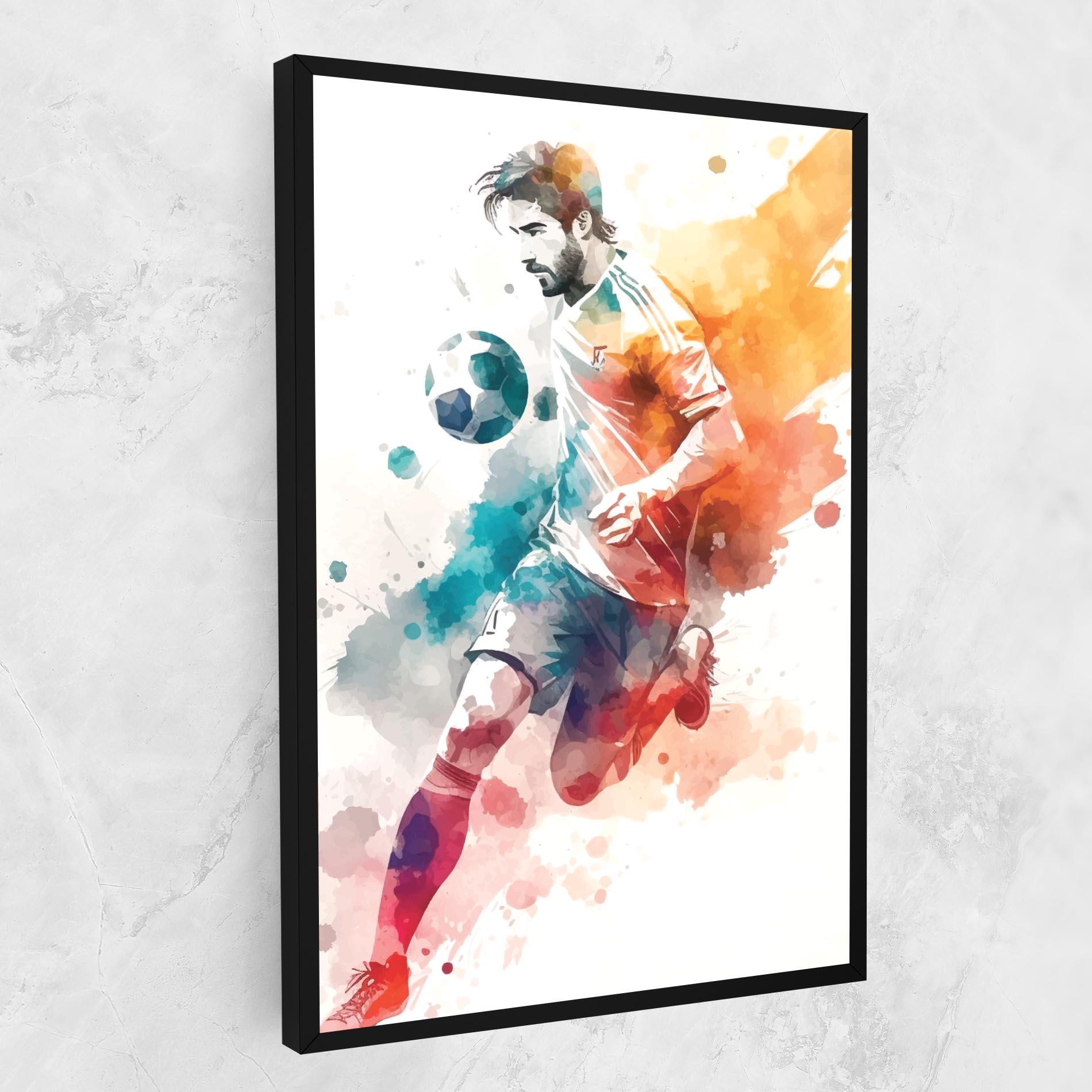 Tablou Canvas Football Watercolor mockup 1