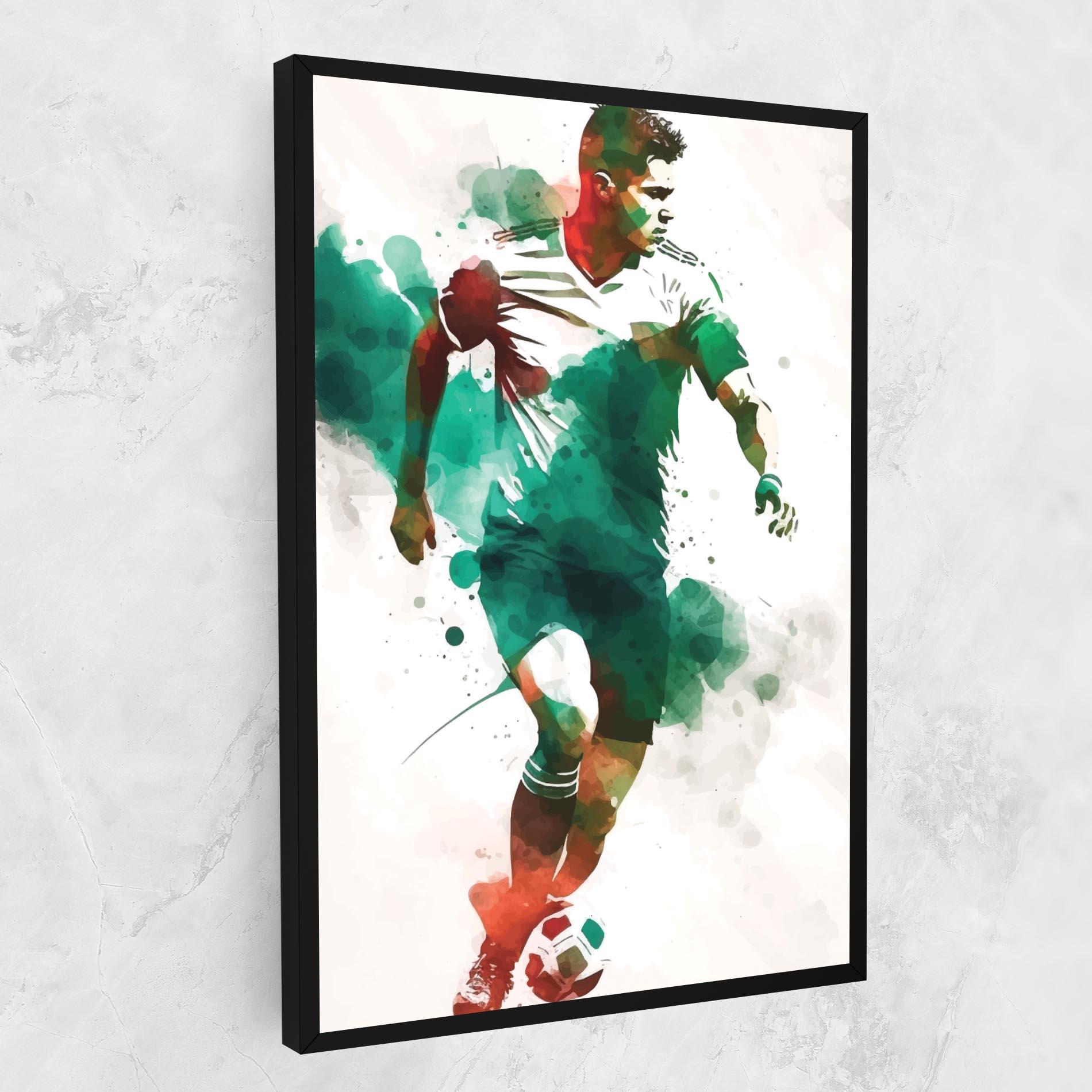 Tablou Canvas Green Football mockup 1