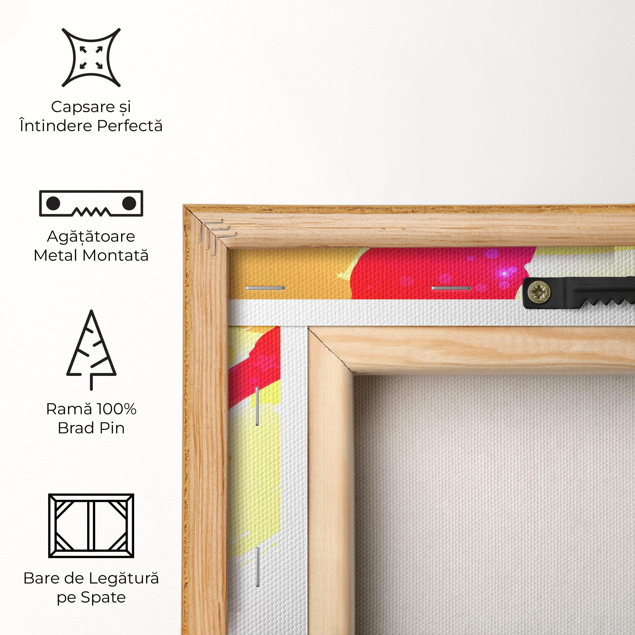 Tablou Canvas Football Gold Art mockup 5