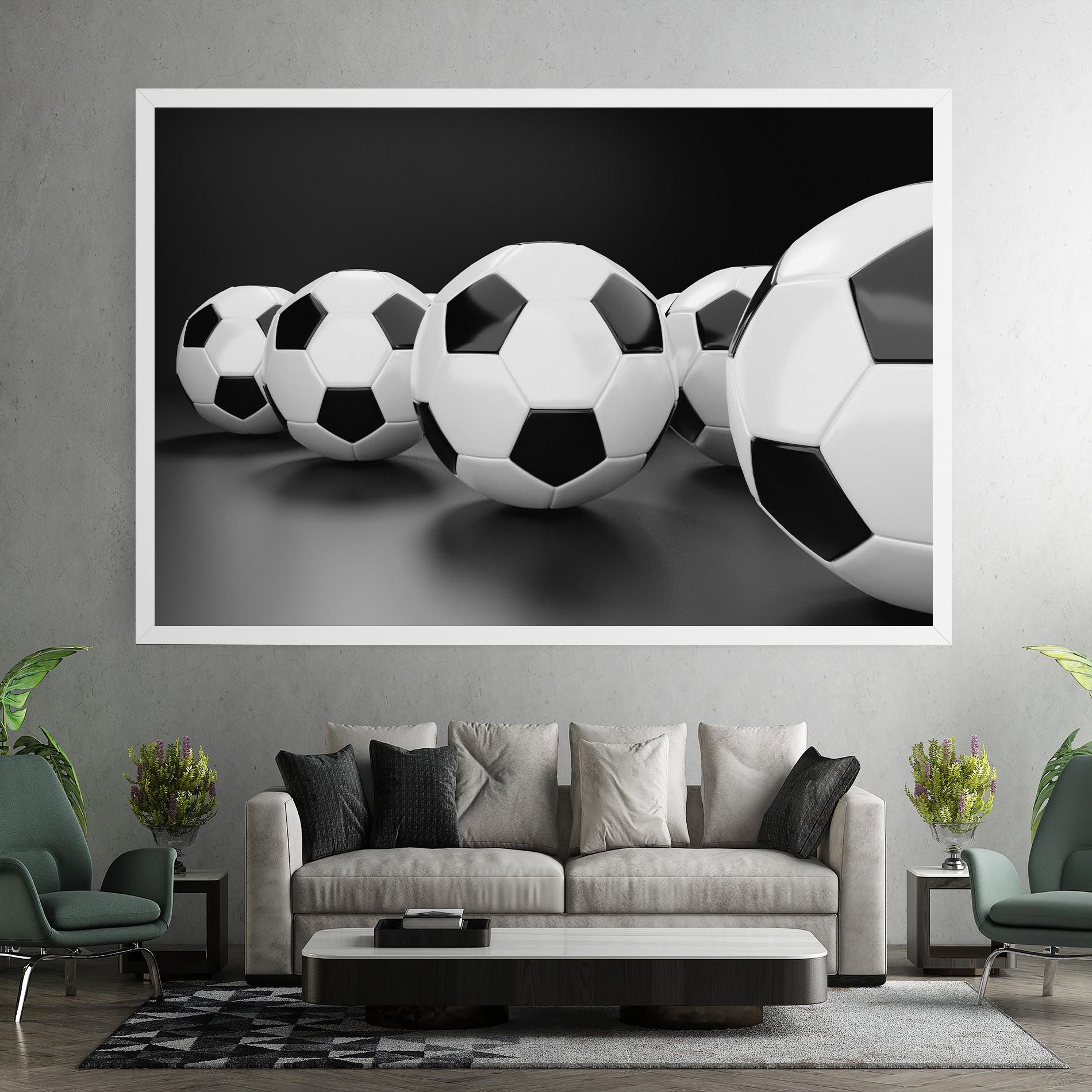 Black White Football mockup 7