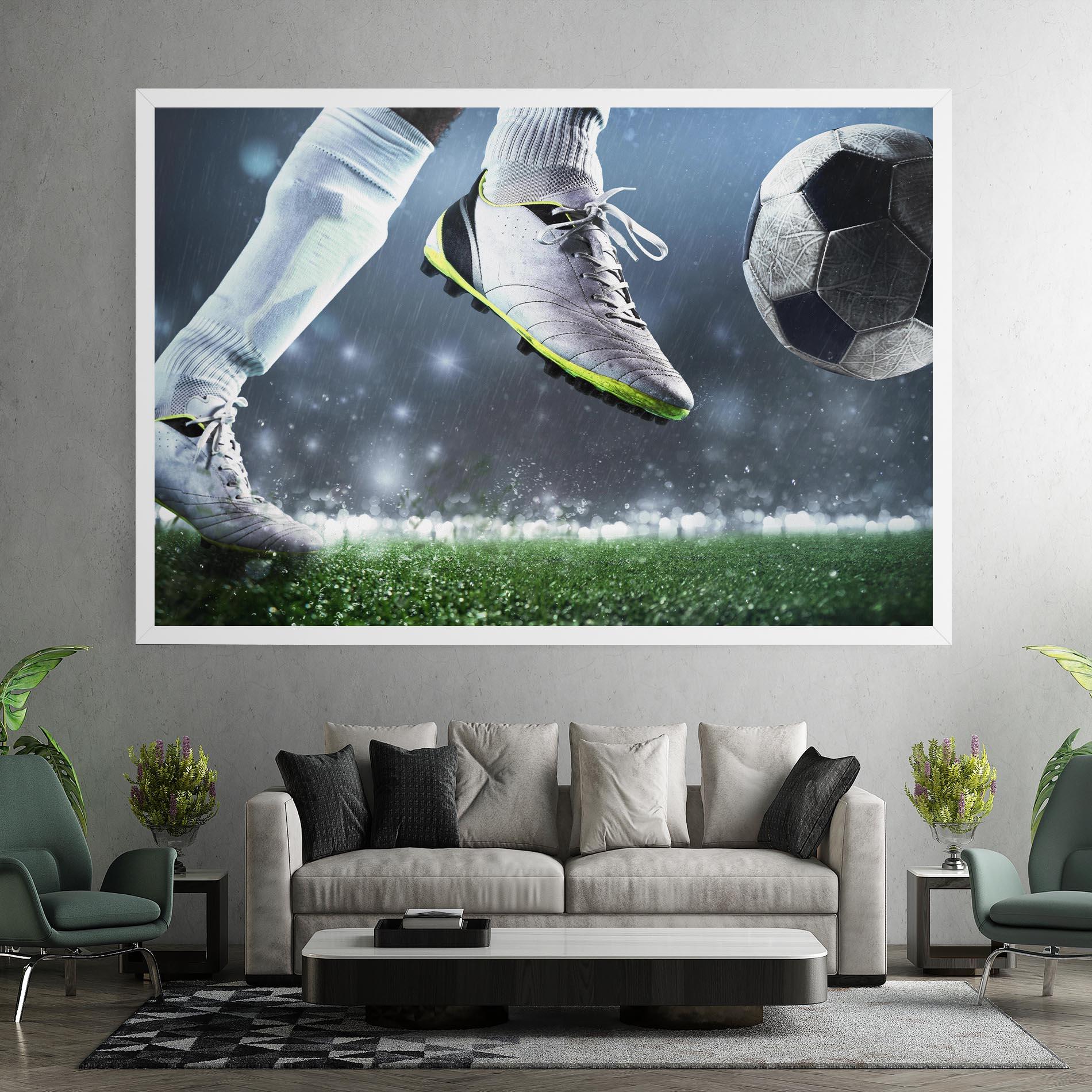 Tablou Canvas Close Up Football Scene mockup 7