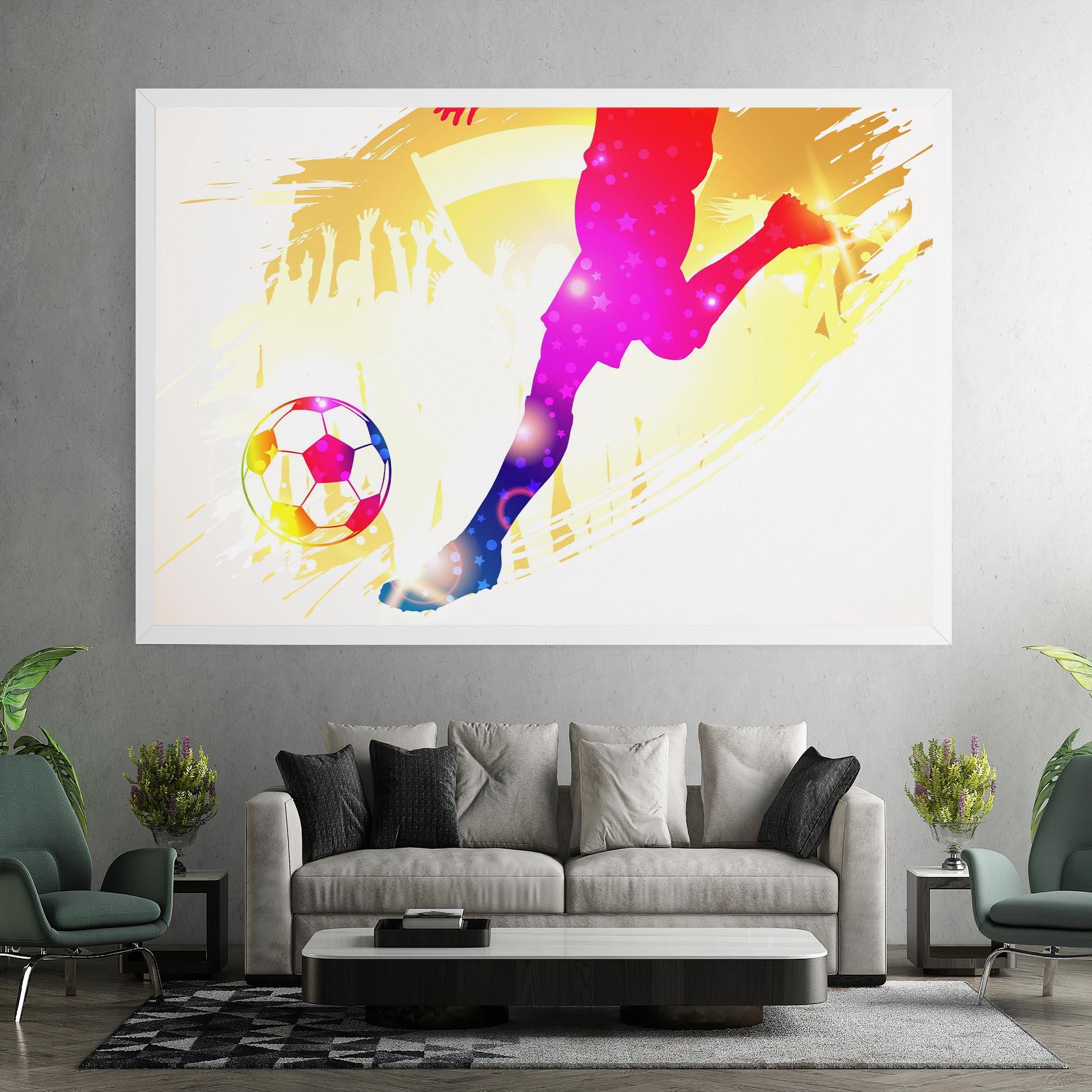 Tablou Canvas Football Gold Art mockup 7