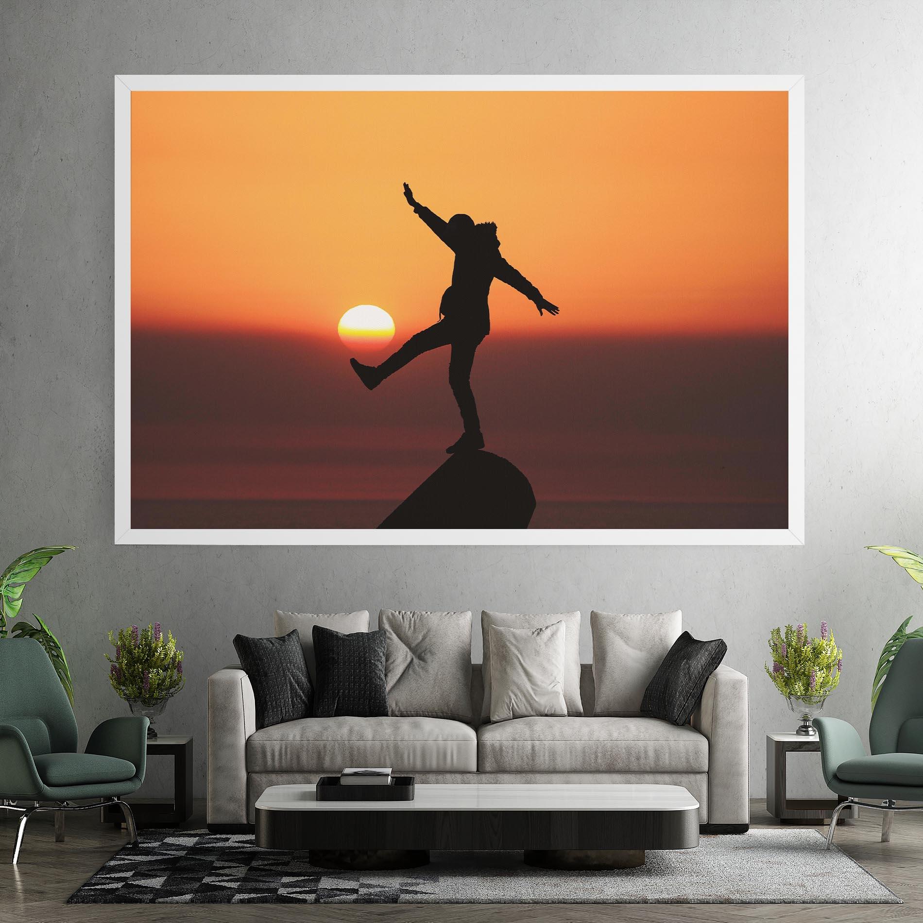 Tablou Canvas Football With The Sun mockup 7
