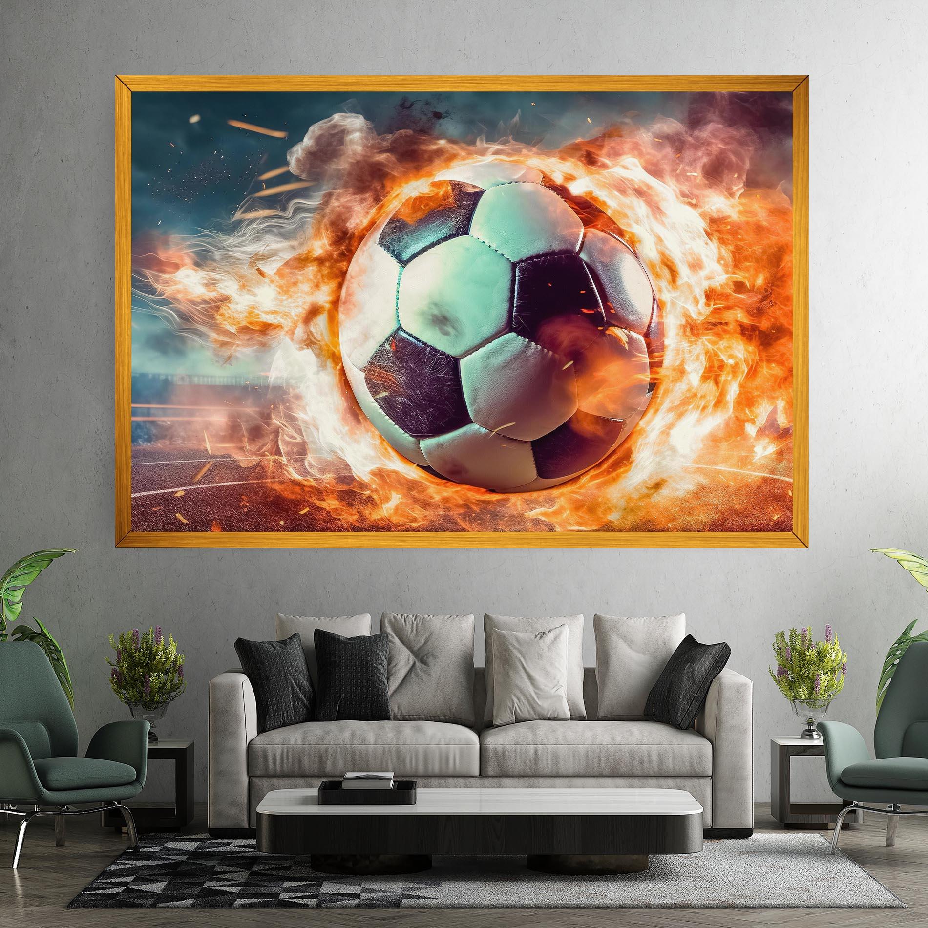 Tablou Canvas Football Explosion mockup 7