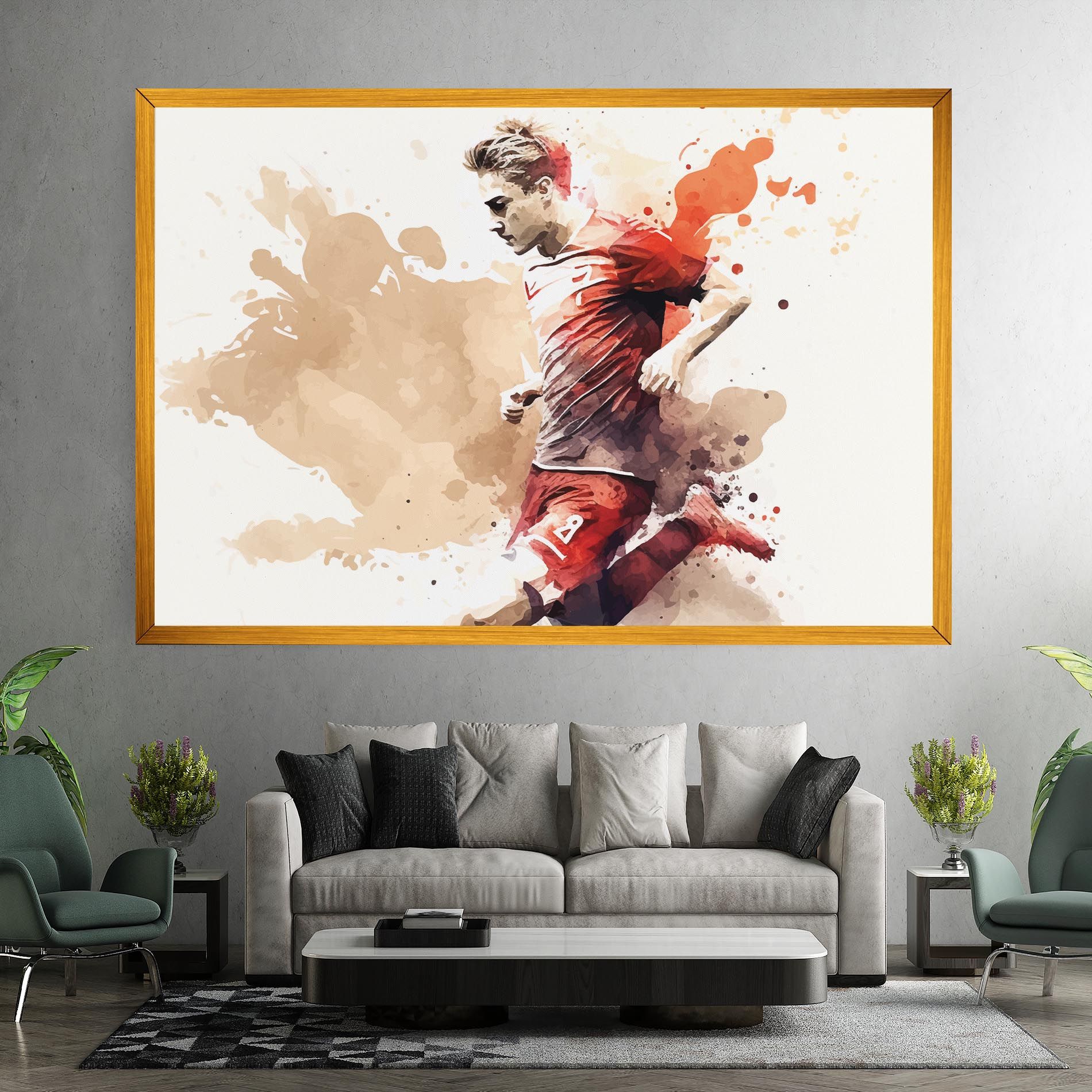 Football Red Cream mockup 7