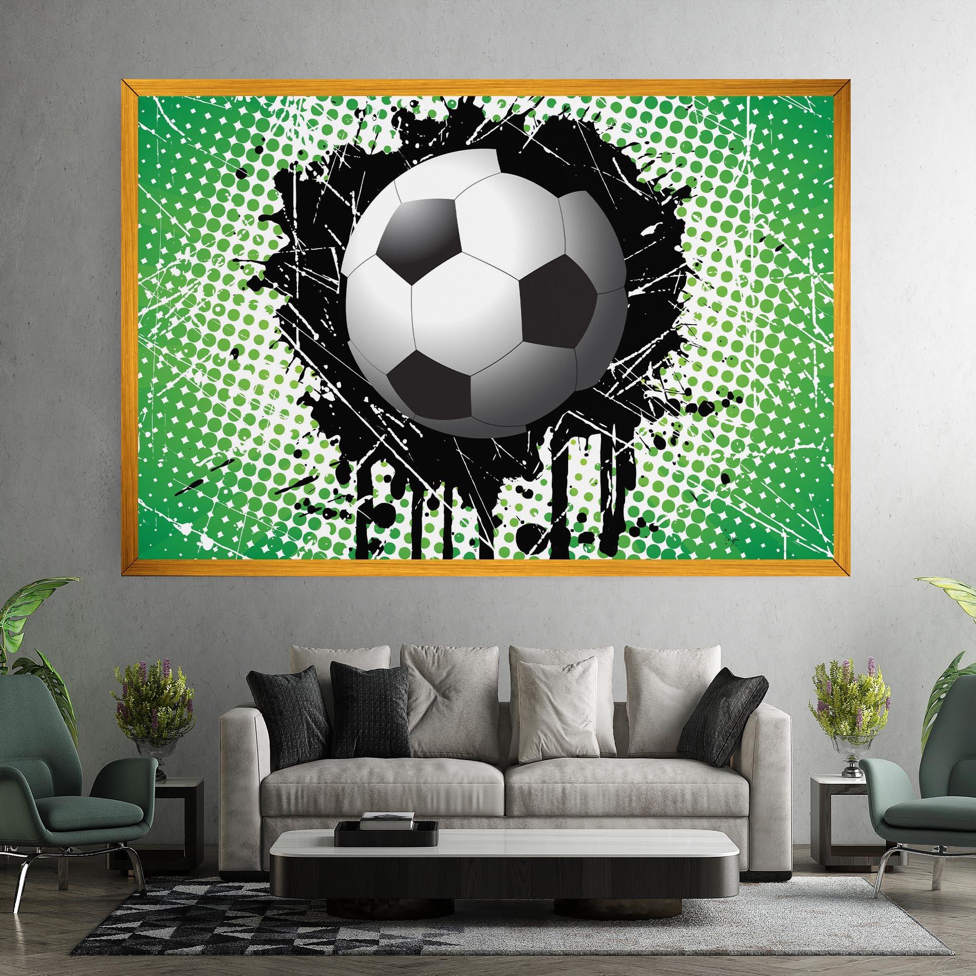 Tablou Canvas Green Black Football mockup 7