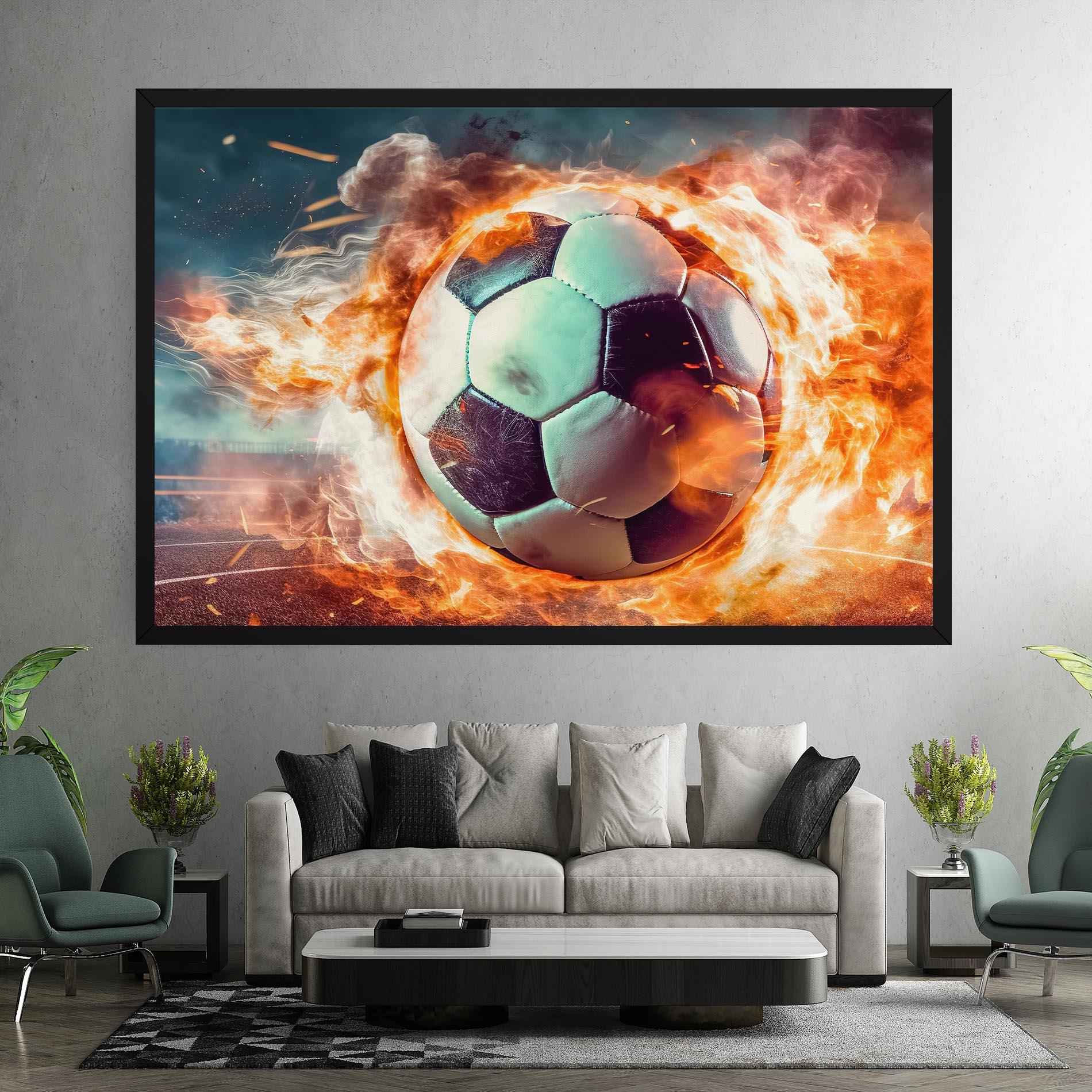Tablou Canvas Football Explosion mockup 7