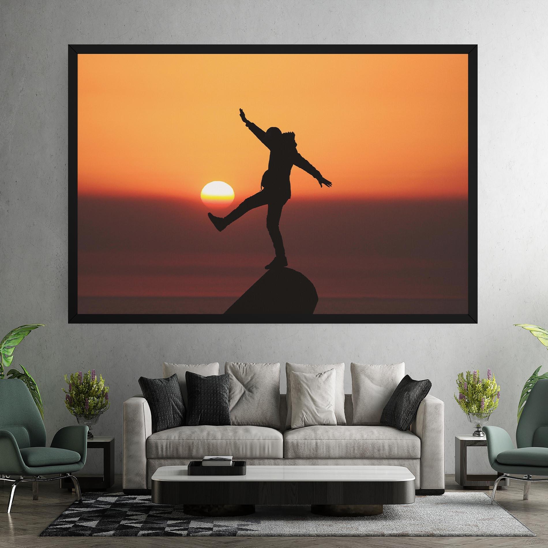 Tablou Canvas Football With The Sun mockup 7