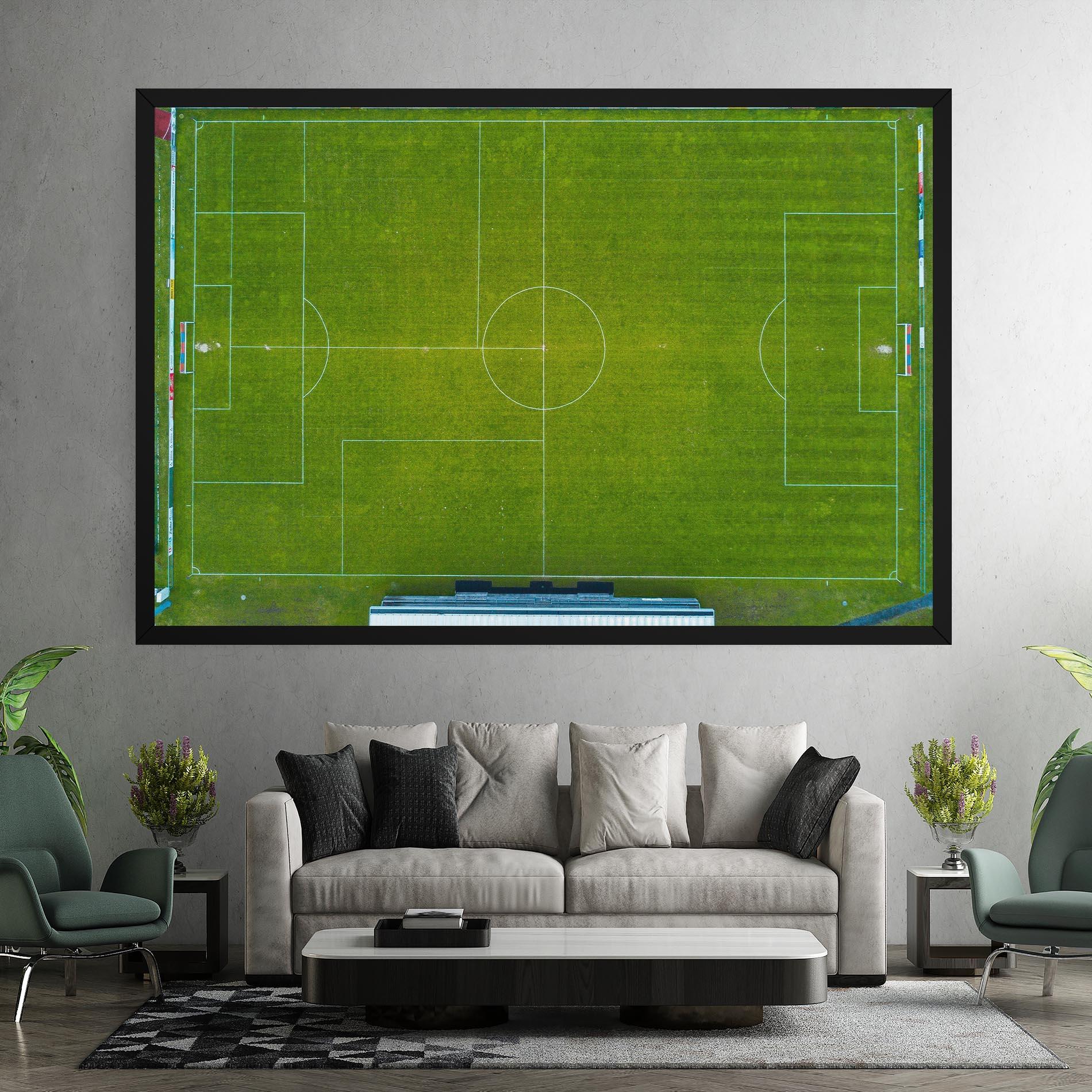 Tablou Canvas Green Football Field mockup 7