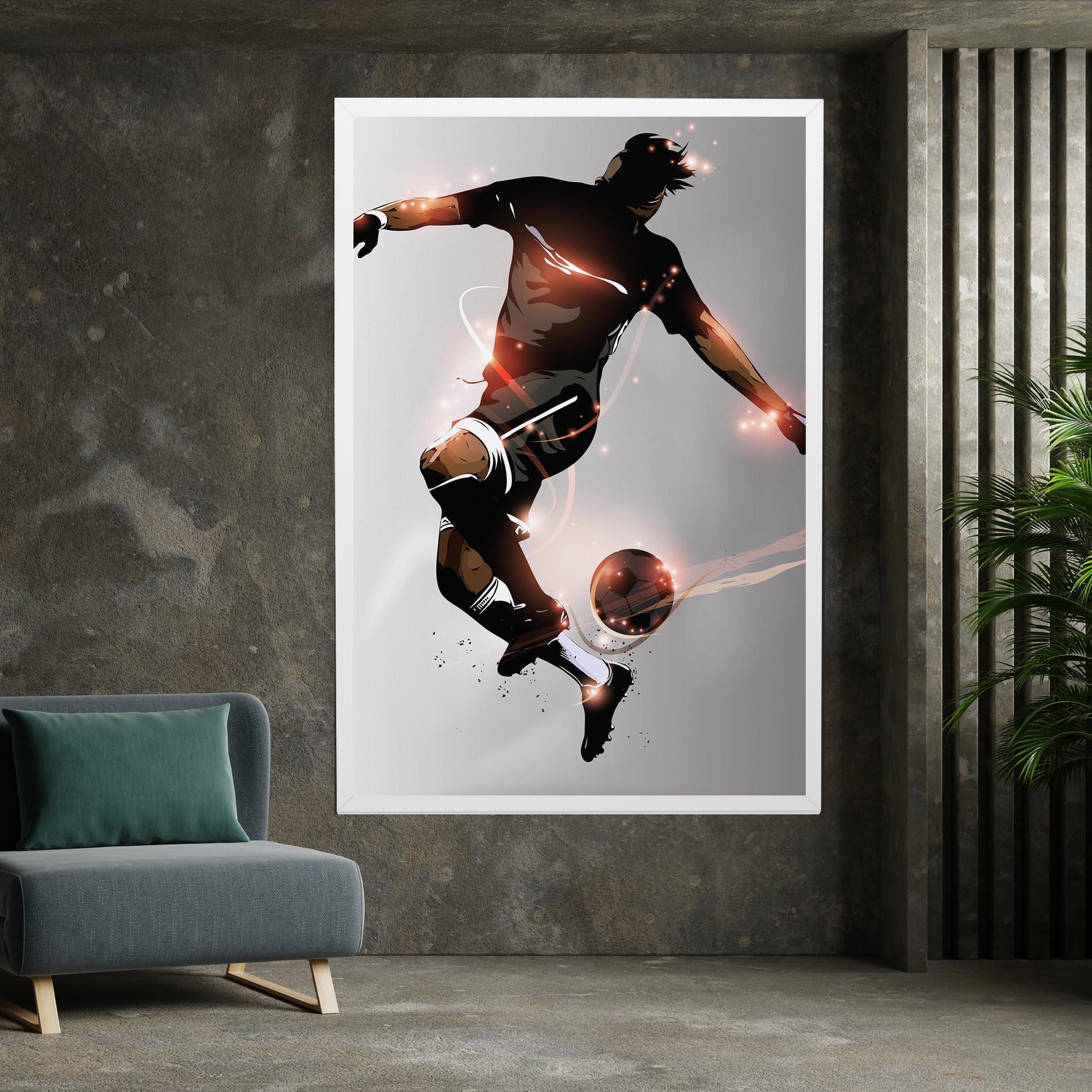 Tablou Canvas Football Jump mockup 7