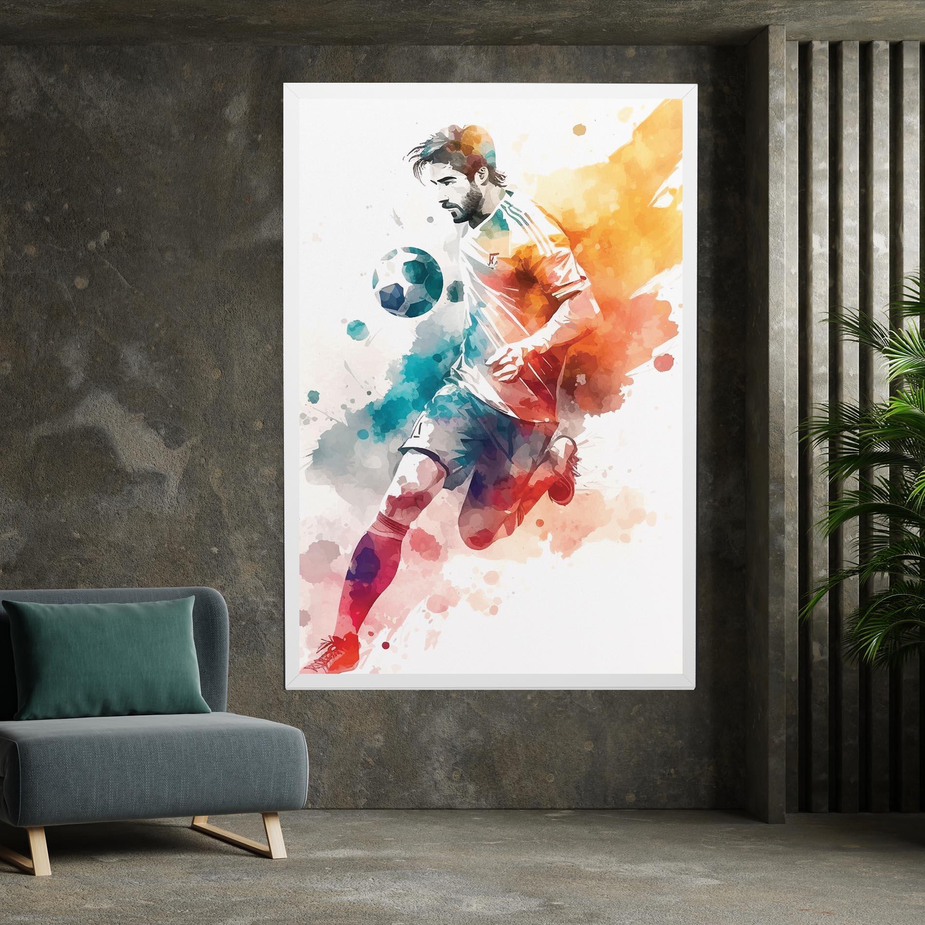 Tablou Canvas Football Watercolor mockup 7