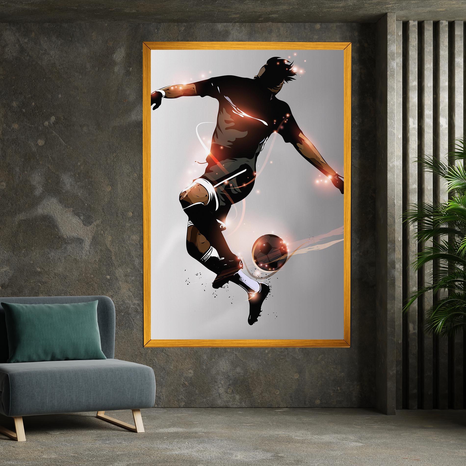 Tablou Canvas Football Jump mockup 7