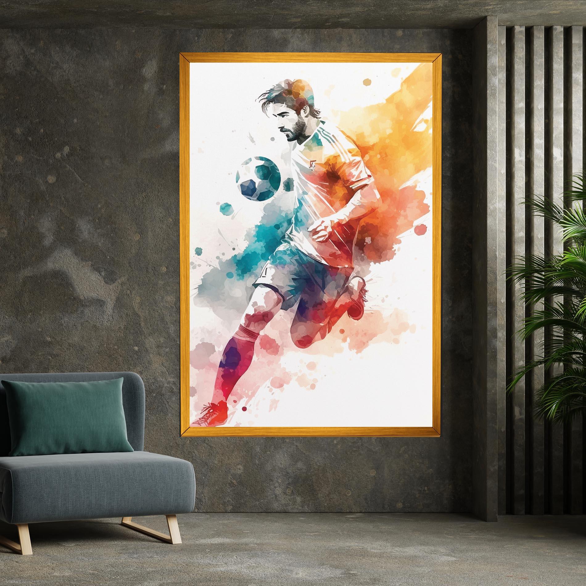 Tablou Canvas Football Watercolor mockup 7