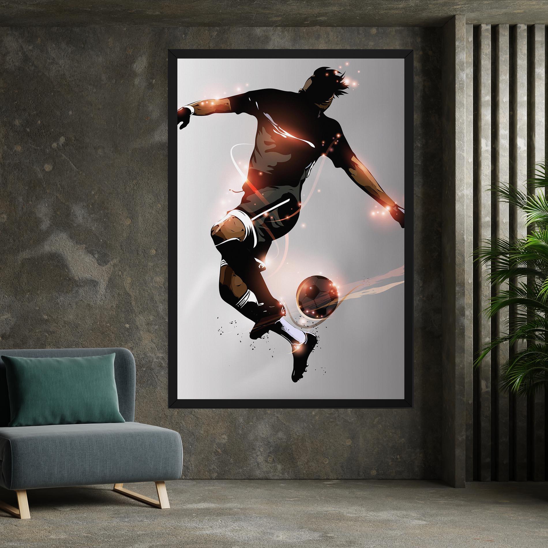 Tablou Canvas Football Jump mockup 7
